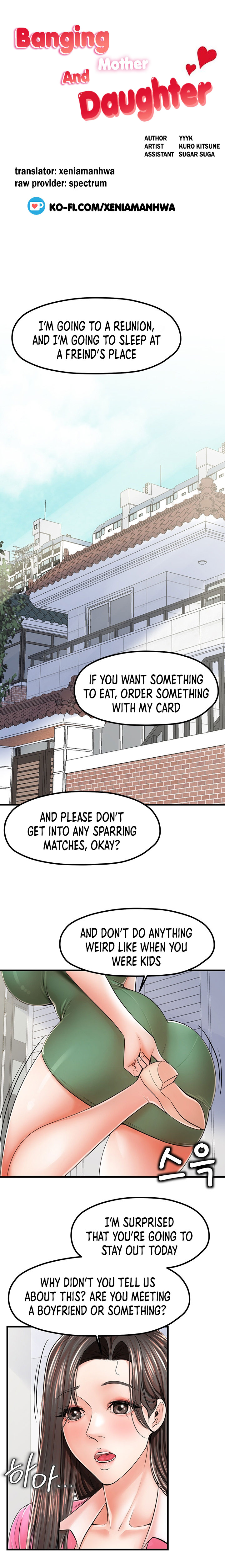 Banging Mother And Daughter Chapter 13 Page 1