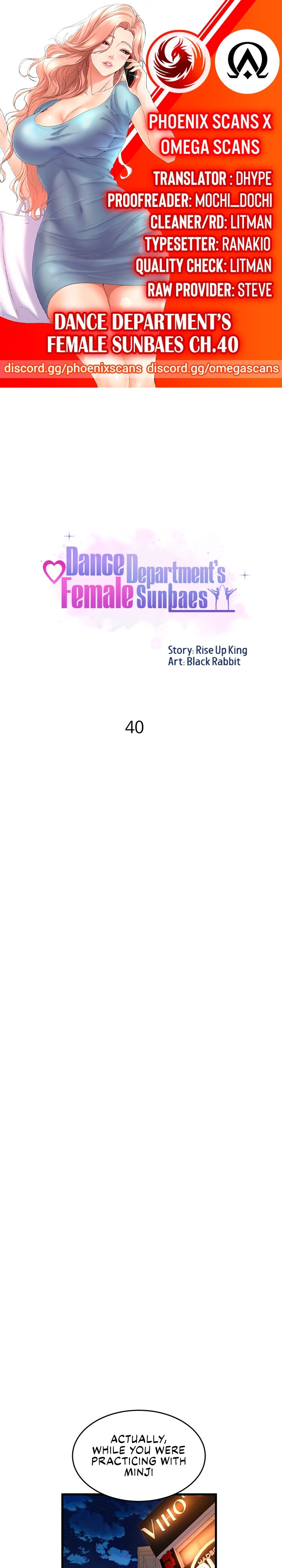 Dance Department’s Female Sunbaes Chapter 40 Page 1