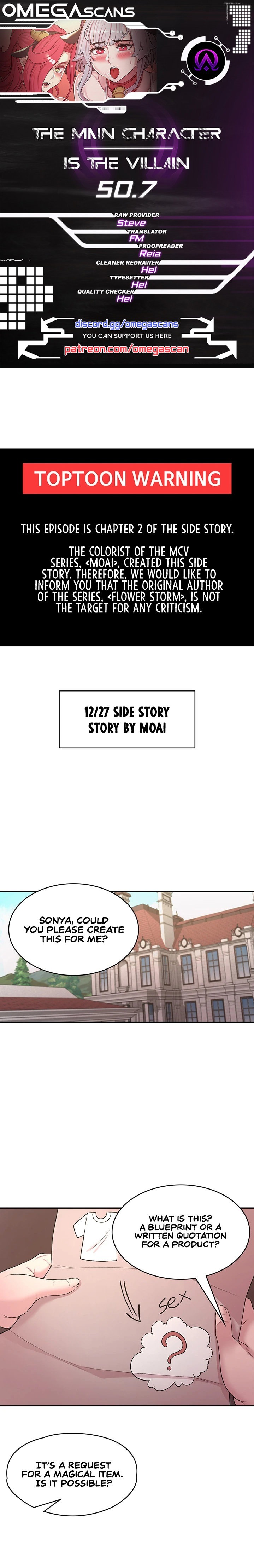 The Main Character is the Villain Chapter 50.7 Page 1