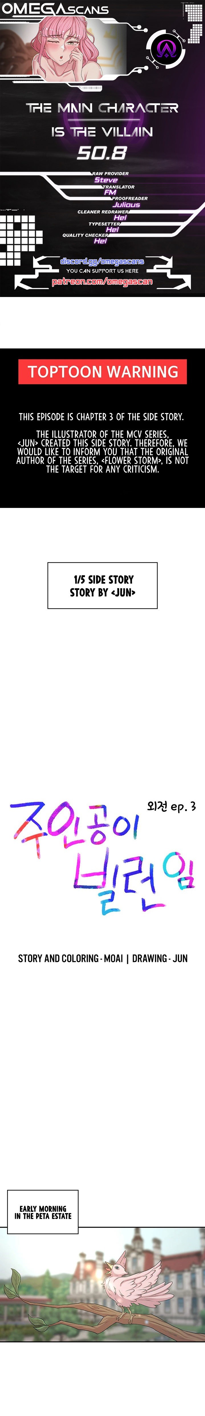 The Main Character is the Villain Chapter 50.8 Page 1