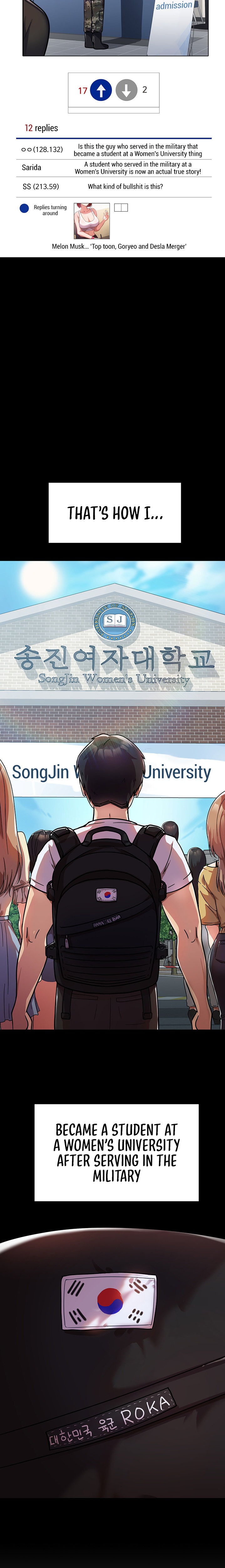 Women’s University Student who Served in the Military Chapter 1 Page 9