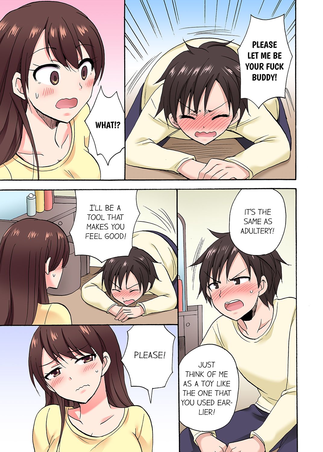 You Said Just the Tip… I Asked My Brother’s Girlfriend to Have Sex With Me Without a Condom!! Chapter 57 Page 1