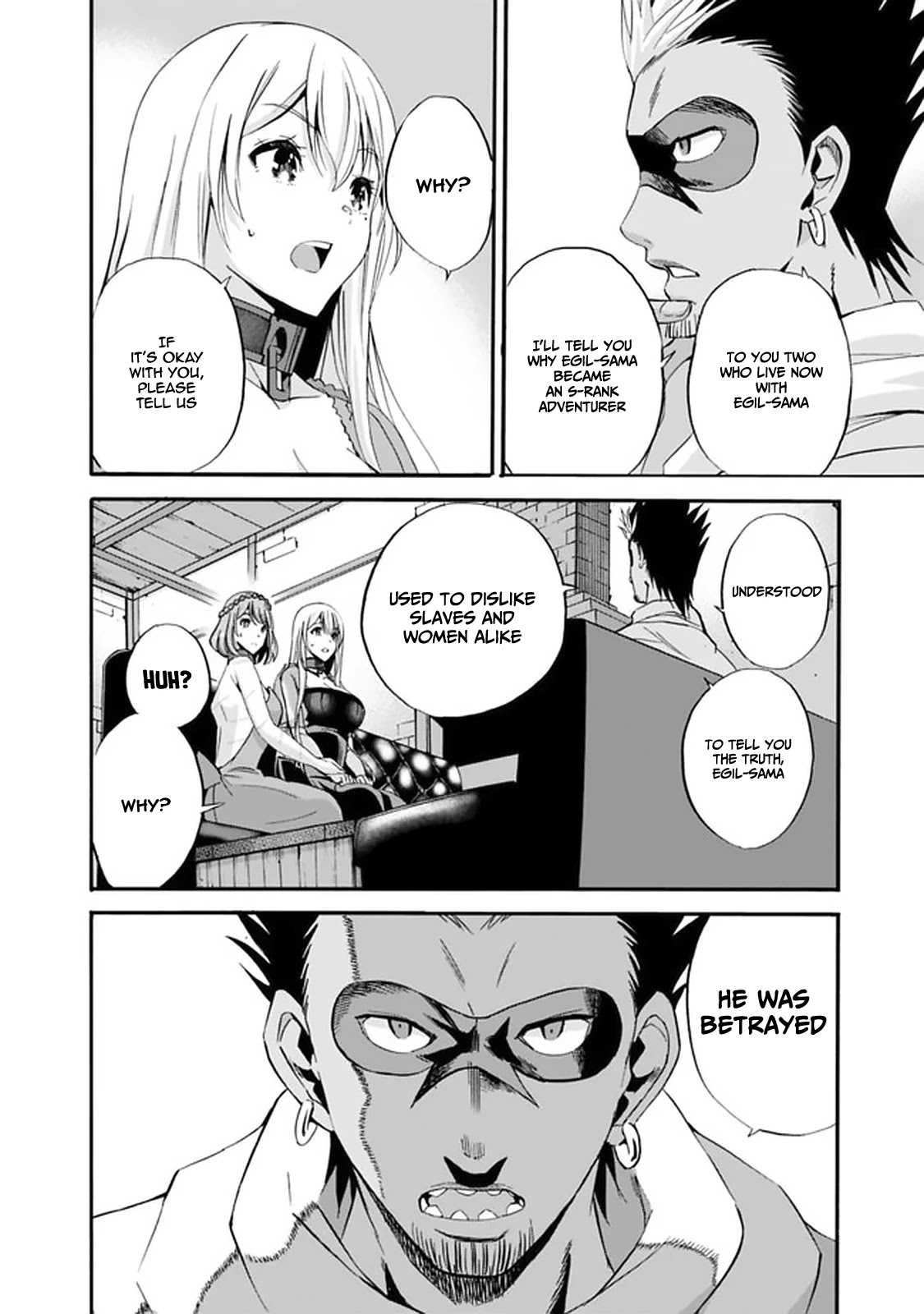 Uragirareta S Rank Boukensha no Ore wa, Aisuru Dorei no Kanojora to Tomoni Dorei dake no Harem Guild o Tsukuru Chapter 12: The Room, The Blindfold, And Me Page 17