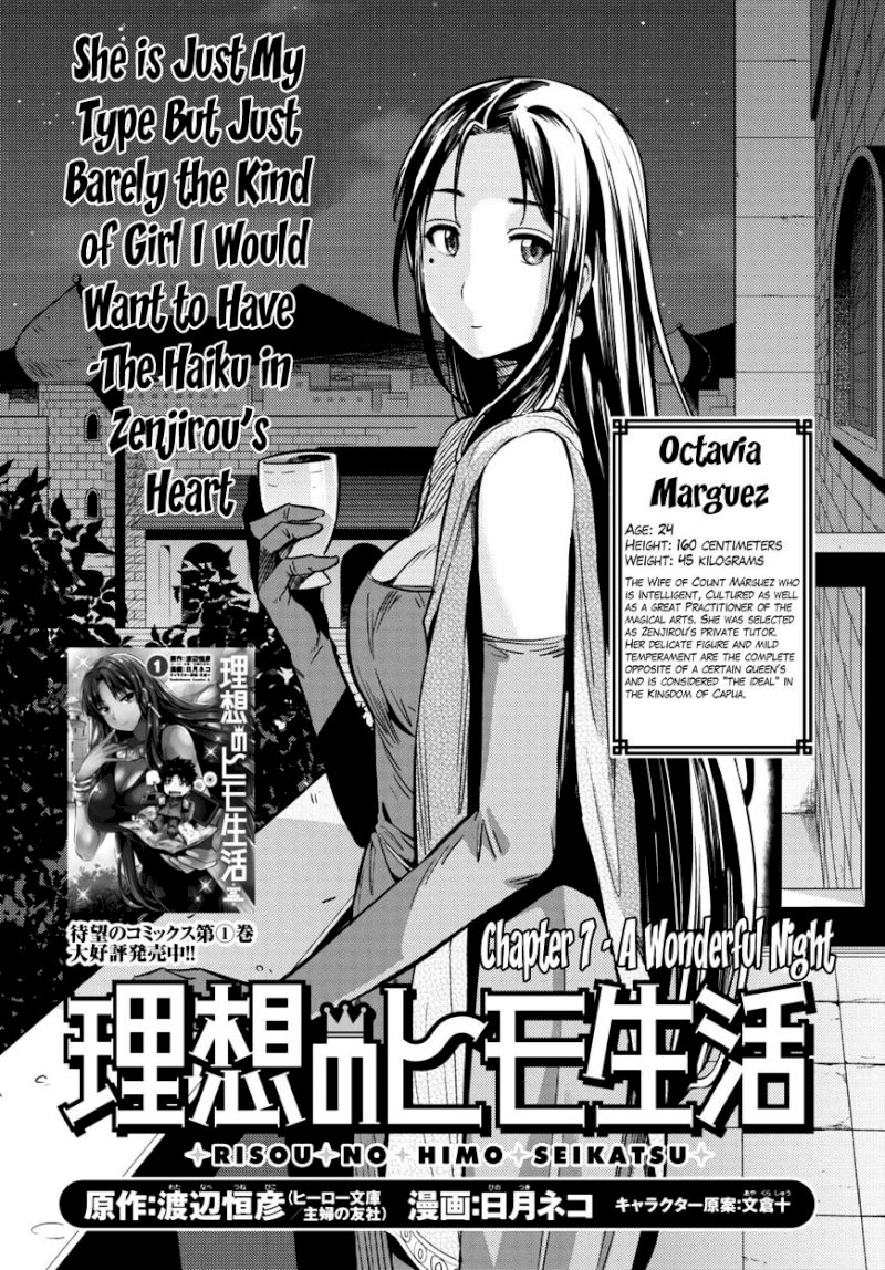 Risou no Himo Seikatsu Chapter 7 : A Wonderful Night Page 1