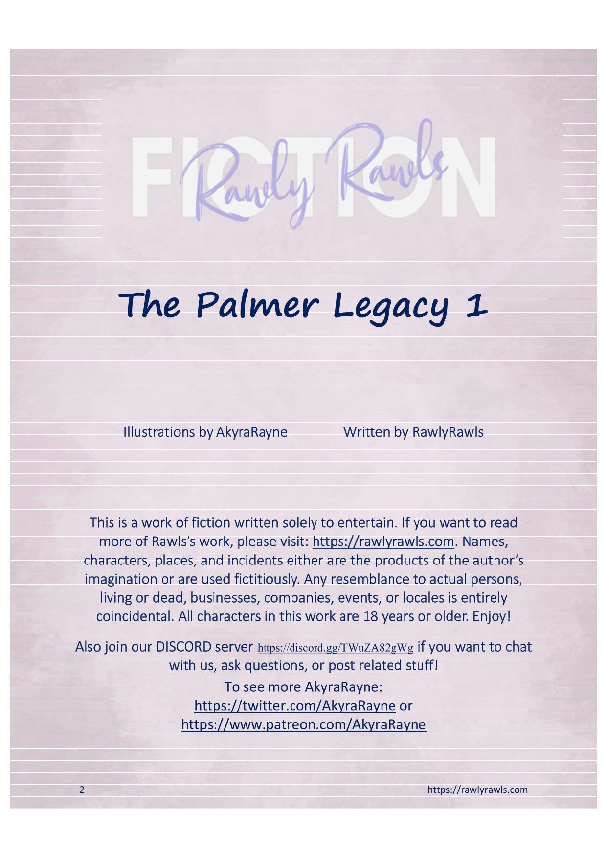 The Palmer Legacy [AkyraRayne , RawlyRawls] Chapter 1 Page 2