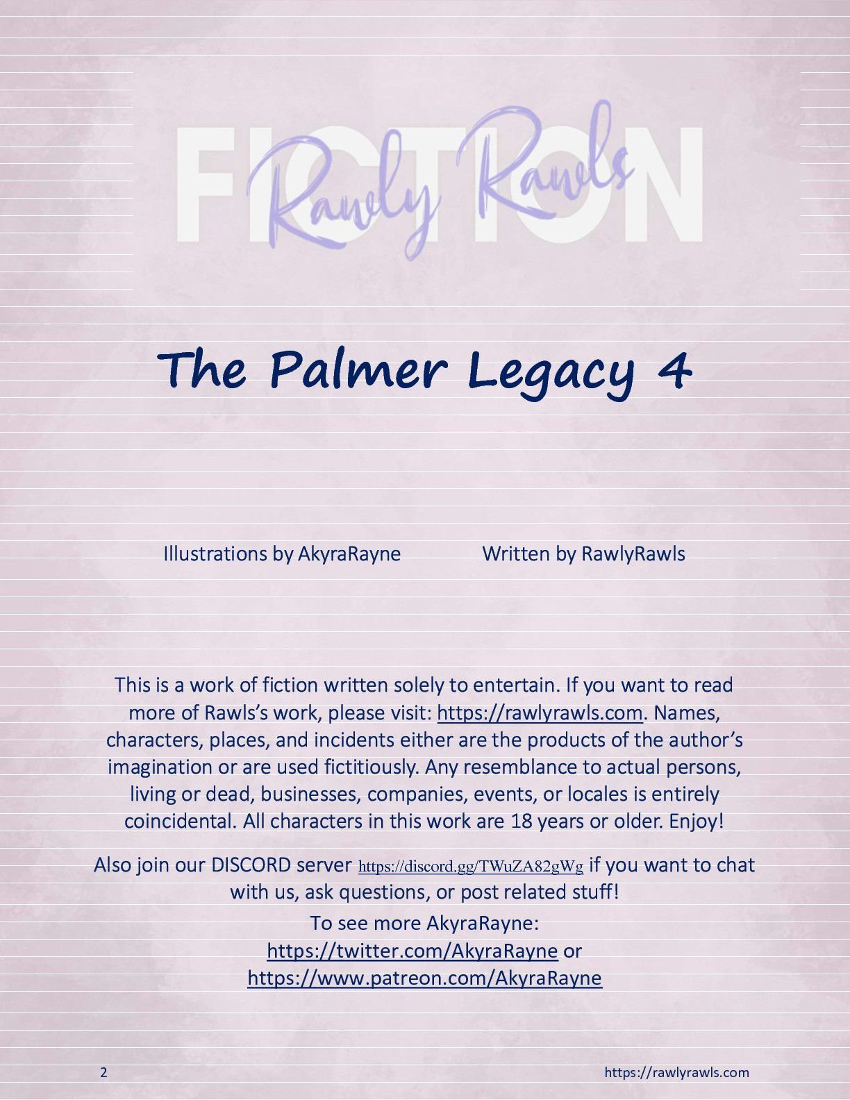The Palmer Legacy [AkyraRayne , RawlyRawls] Chapter 4 Page 2