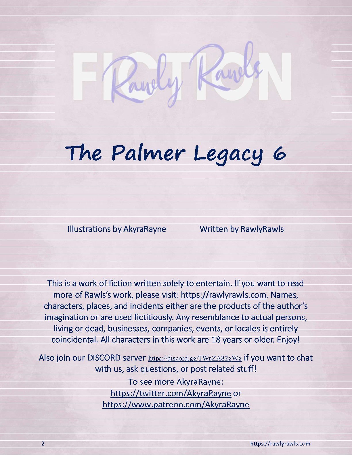 The Palmer Legacy [AkyraRayne , RawlyRawls] Chapter 6 Page 2