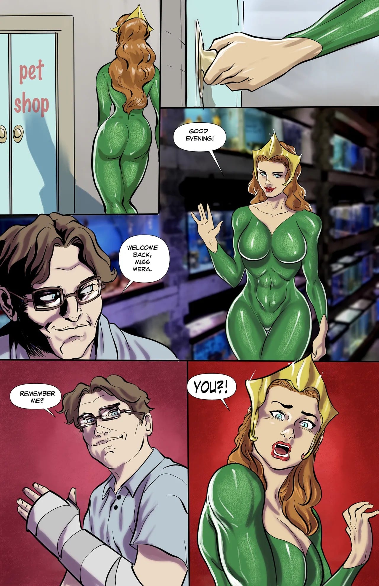Mera Gets Blackmailed (Justice League) [Metrinome] Chapter 1 Page 2