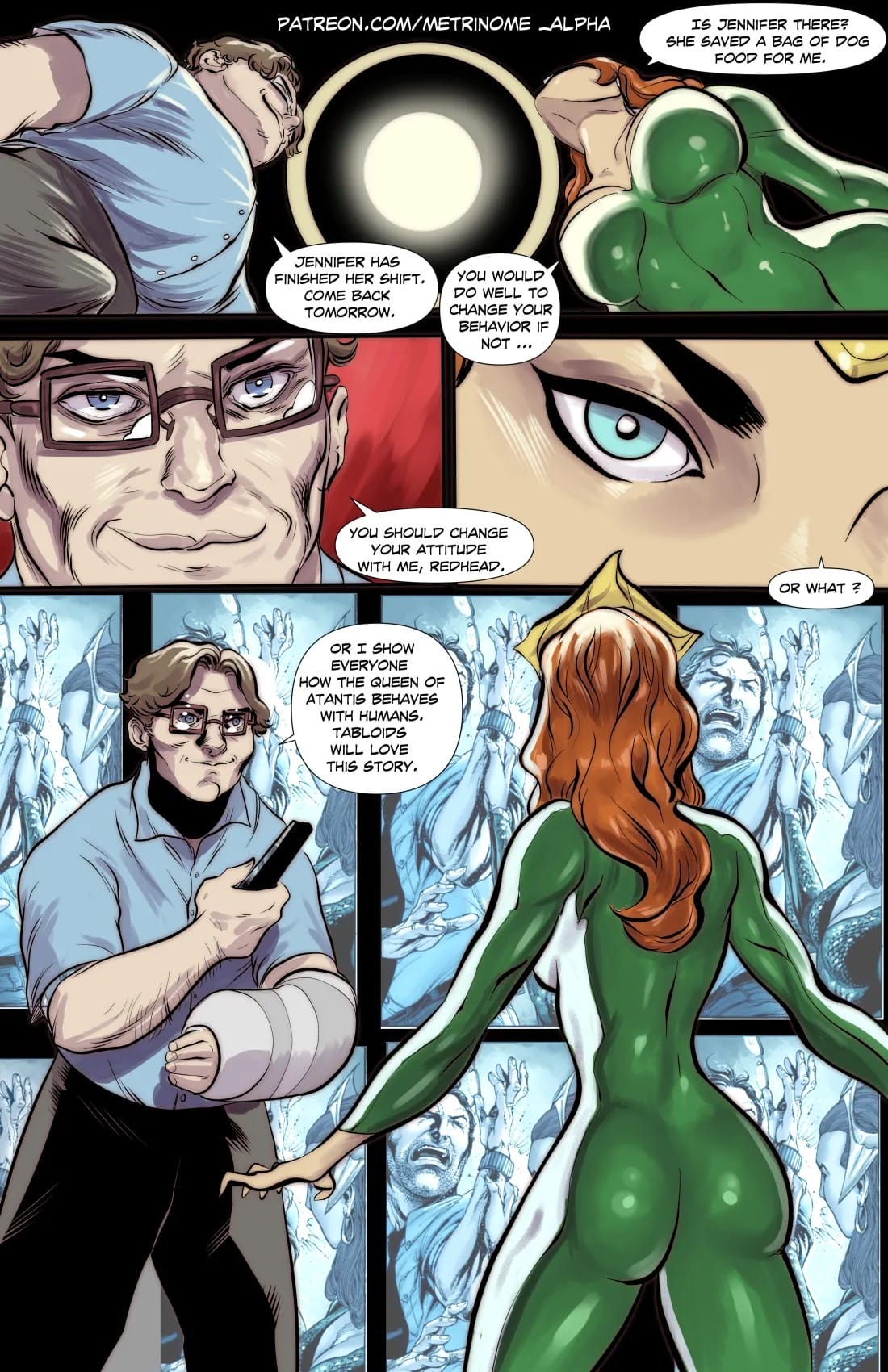 Mera Gets Blackmailed (Justice League) [Metrinome] Chapter 1 Page 3