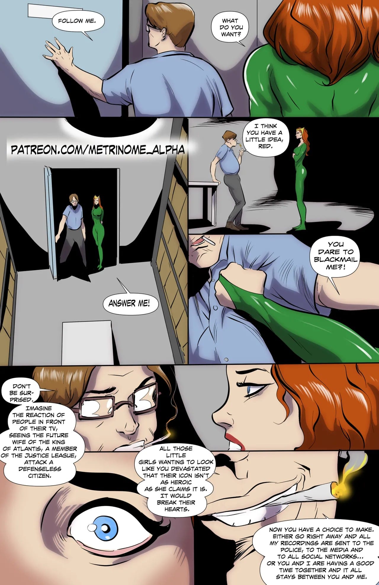 Mera Gets Blackmailed (Justice League) [Metrinome] Chapter 1 Page 5