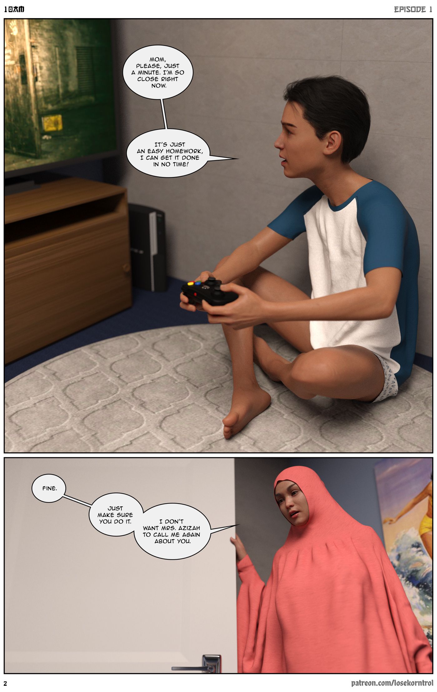 10 AM [LoseKorntrol, Hijab 3DX] Chapter 1 Page 3