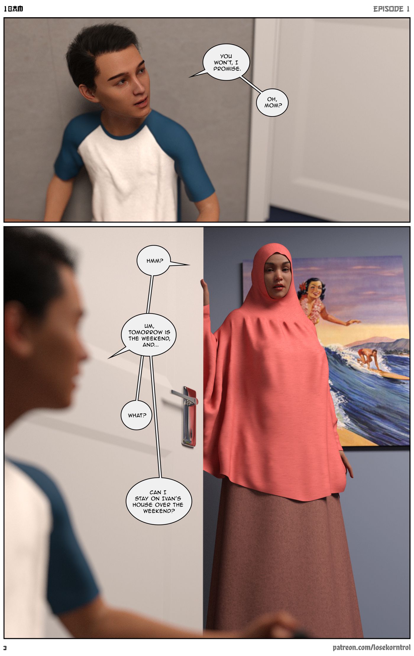 10 AM [LoseKorntrol, Hijab 3DX] Chapter 1 Page 4