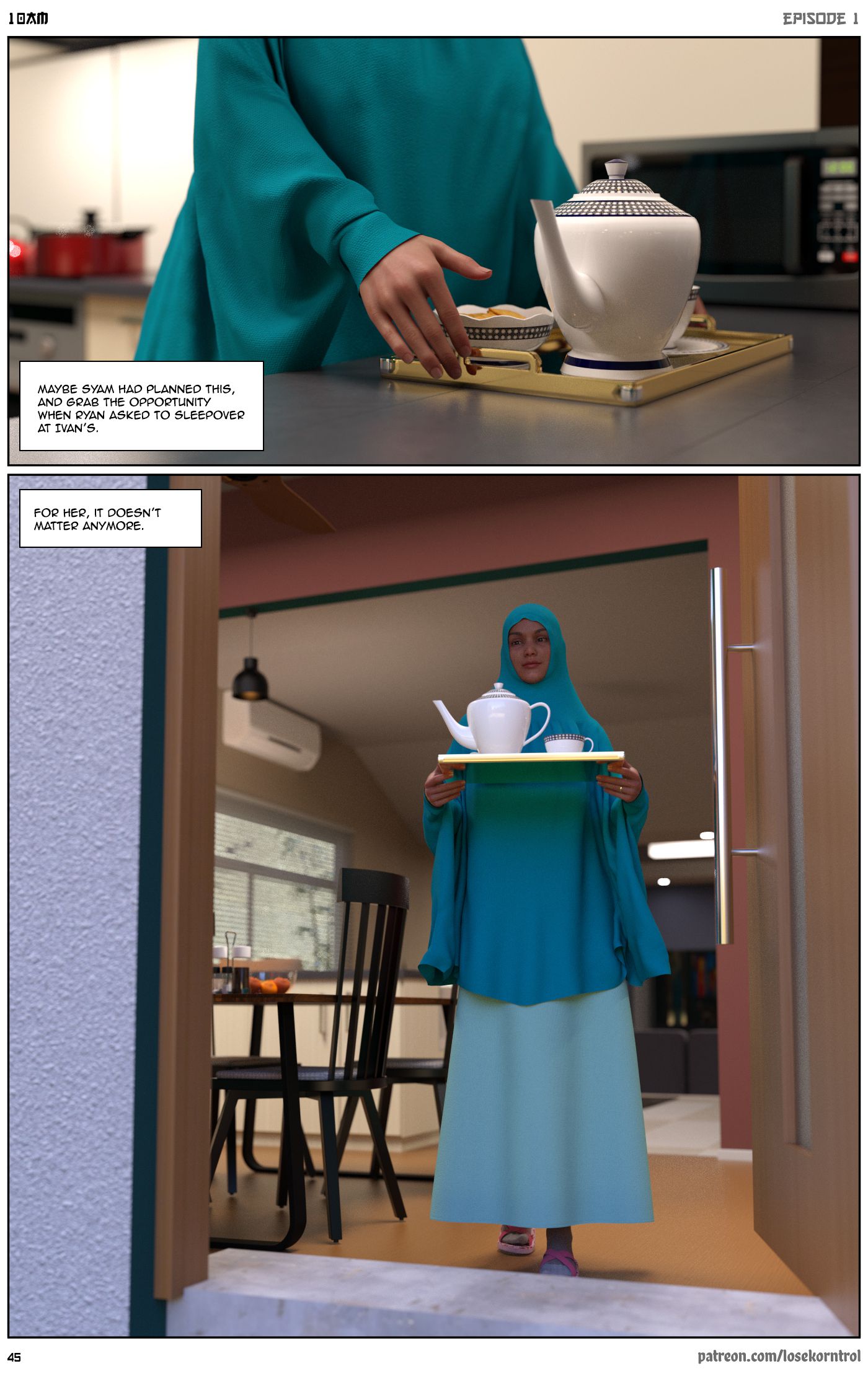 10 AM [LoseKorntrol, Hijab 3DX] Chapter 1 Page 46