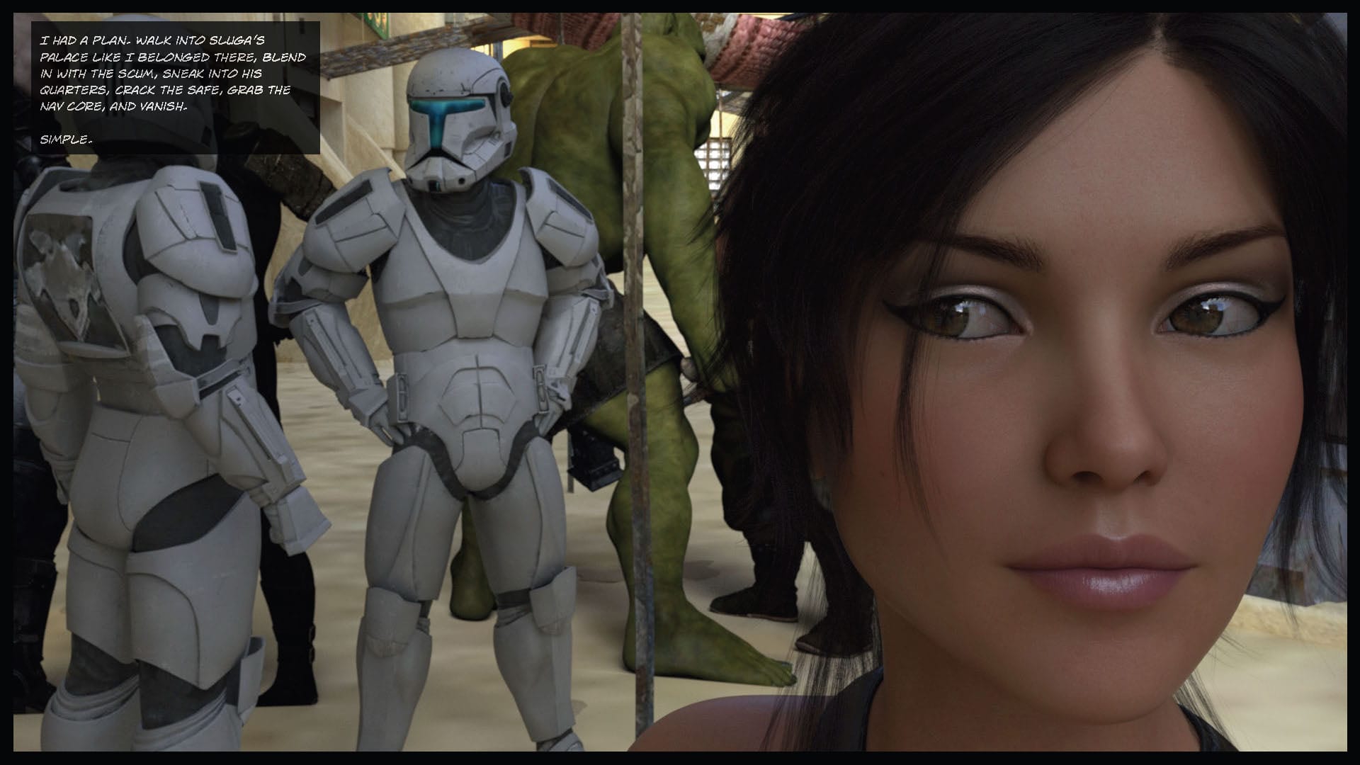Star Whores (Star Wars) [Sexy3DComics | Gonzo] Chapter 1 Page 44