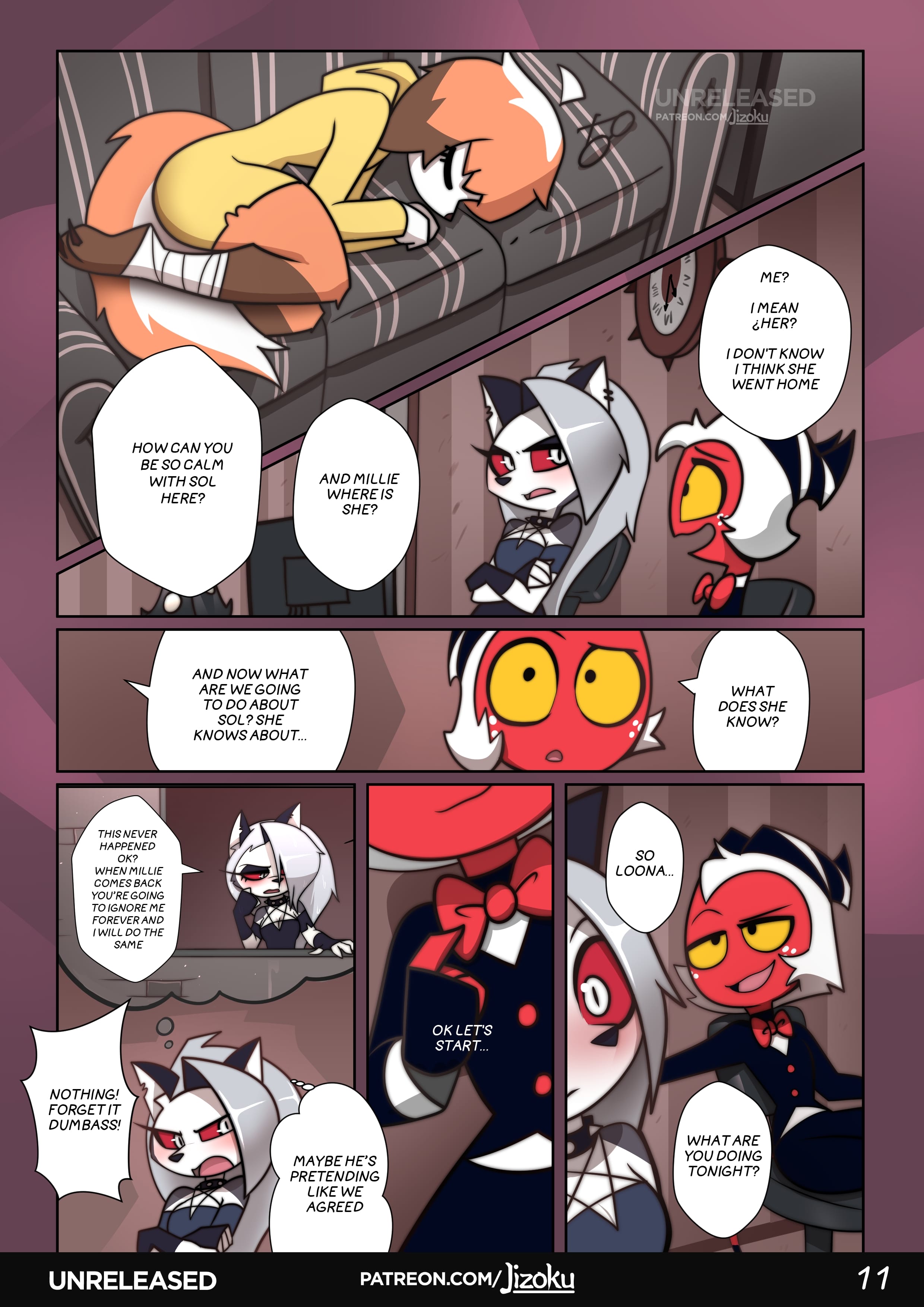 A Night With Loona (Helluva Boss) [Jizoku] Chapter 2 Page 12