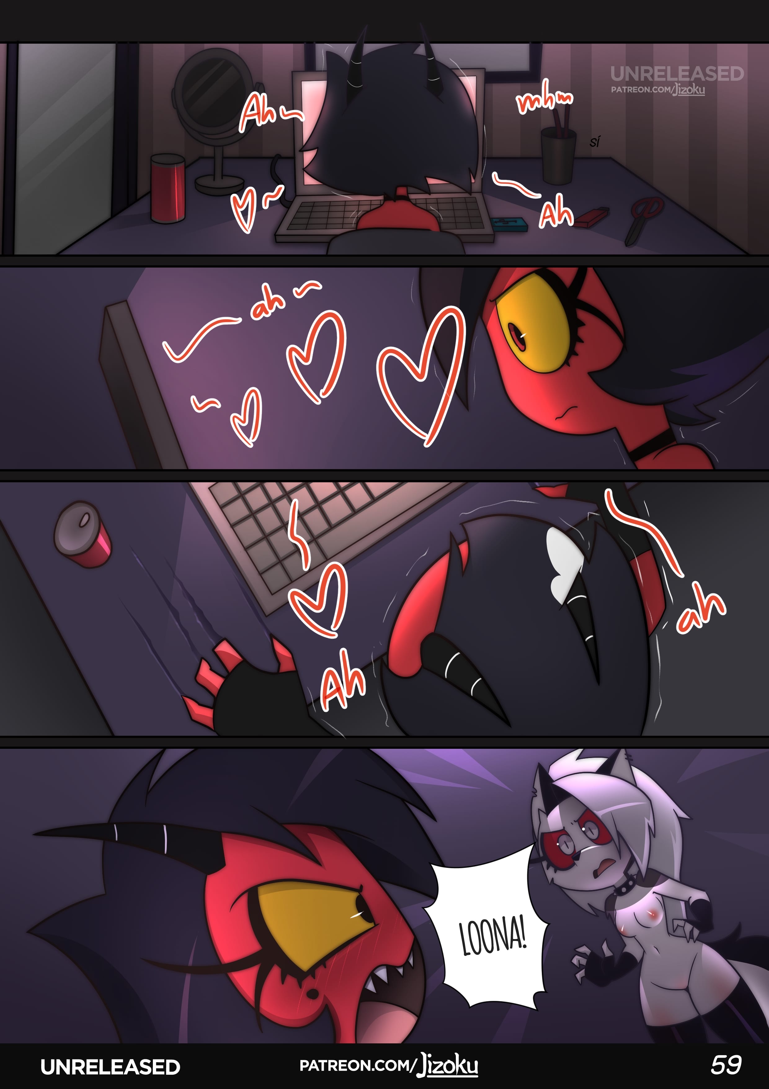 A Night With Loona (Helluva Boss) [Jizoku] Chapter 2 Page 60