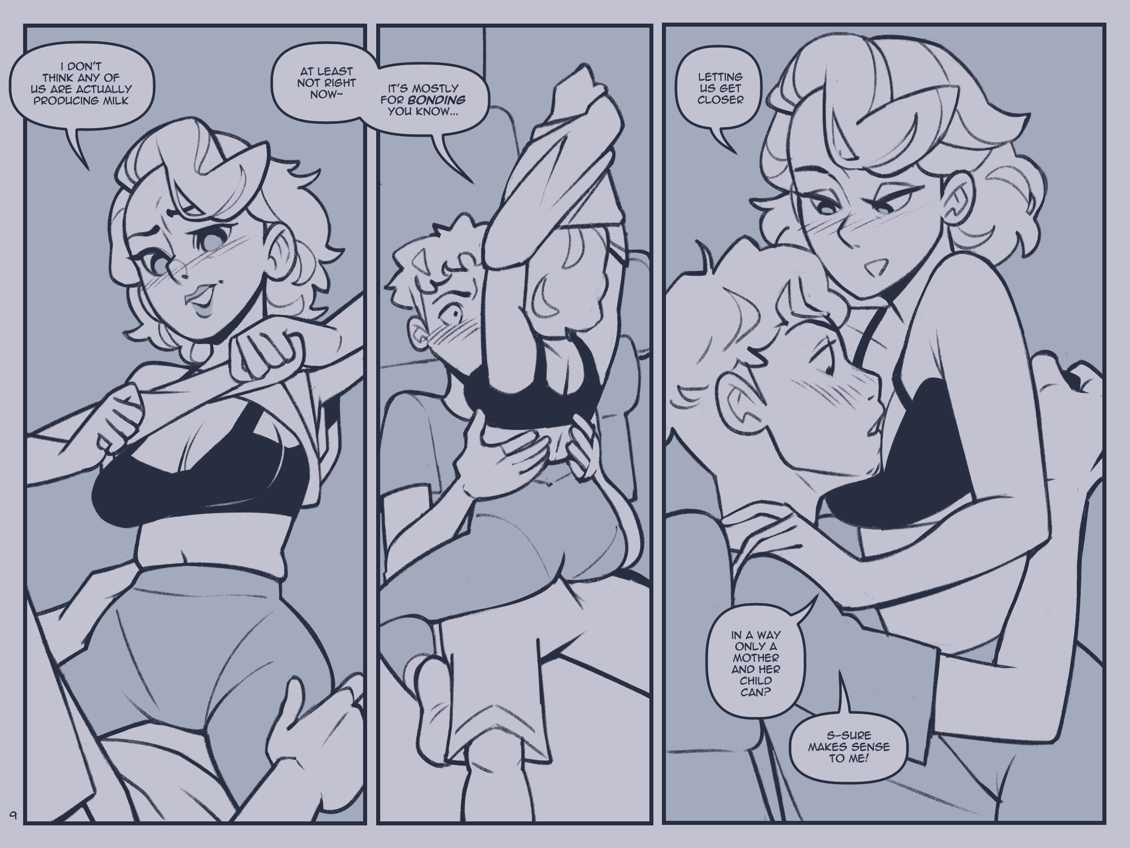 Mom Son Club [NotEnoughMilk] Chapter 1 Page 9