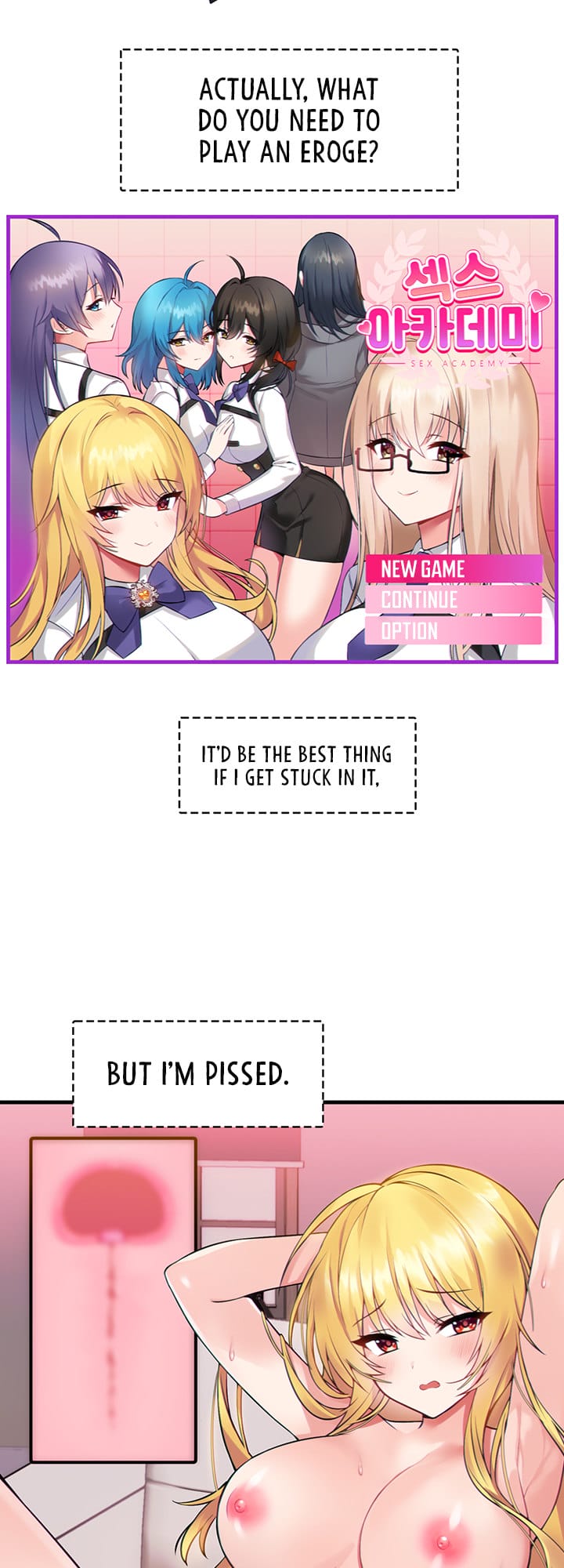 Trapped in a Hentai Game Academy Chapter Chapter 1 Page 2