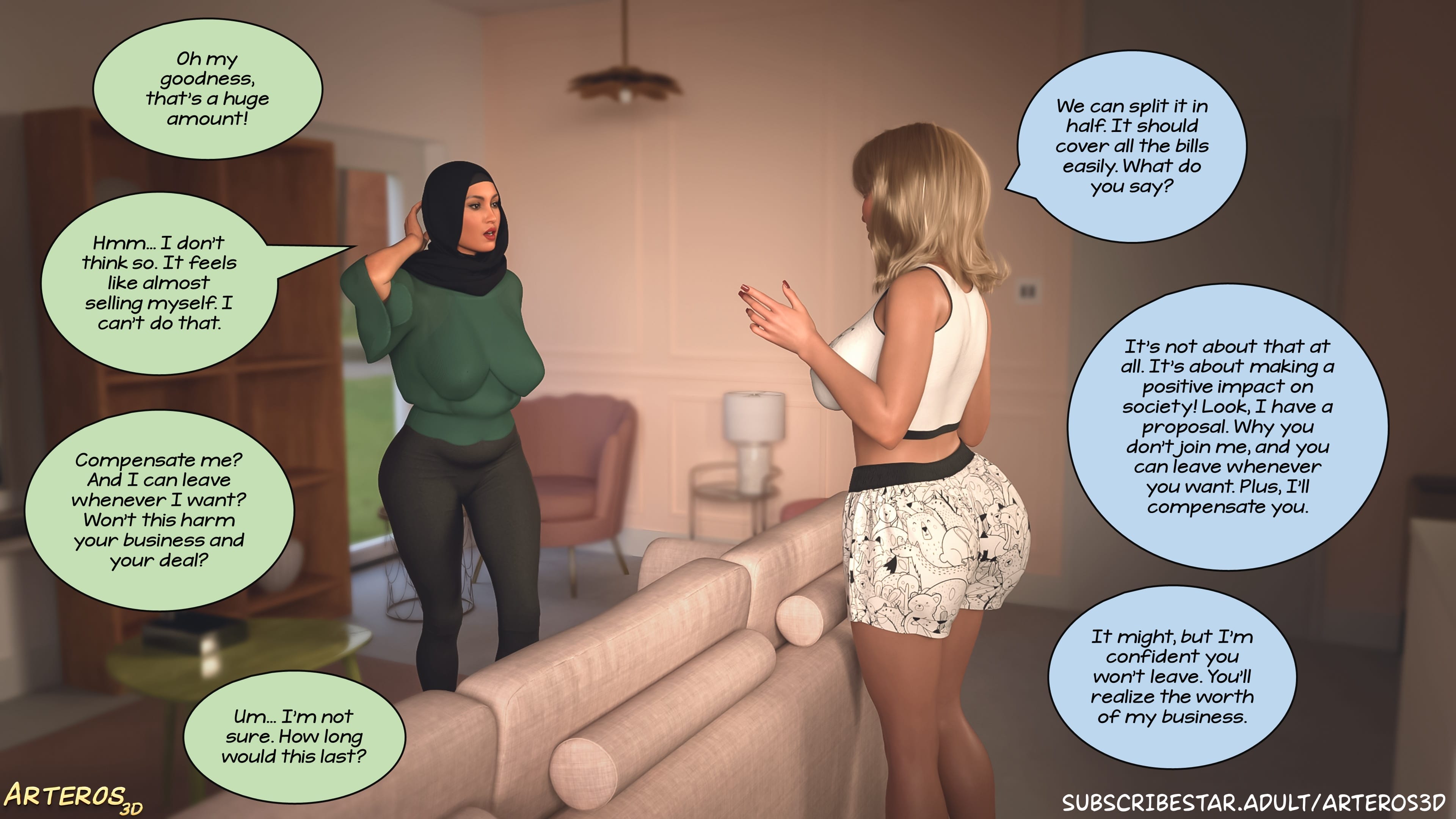 New Passion In Town [Arteros3D] Chapter 2 Page 9