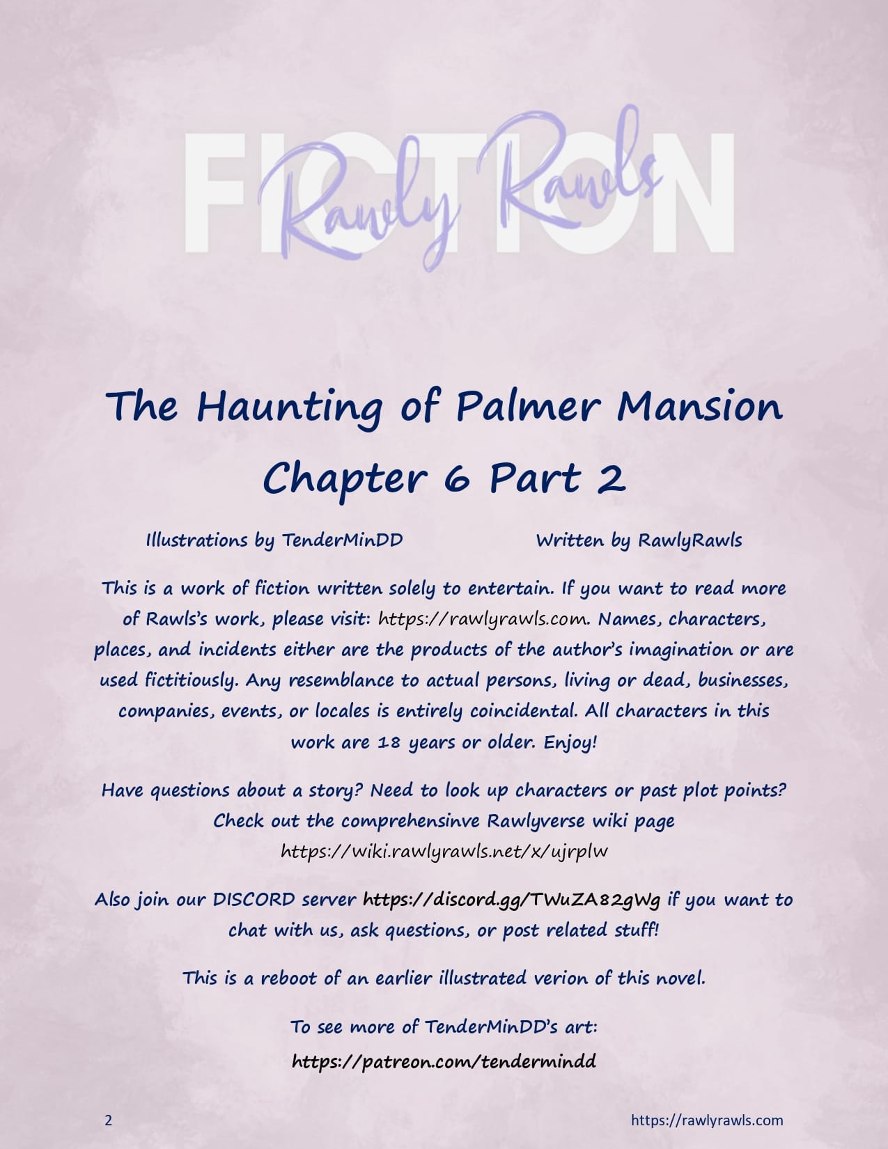 The Haunting Of Palmer Mansion [TenderMindd , RawlyRawls] Chapter 6.2 Page 2