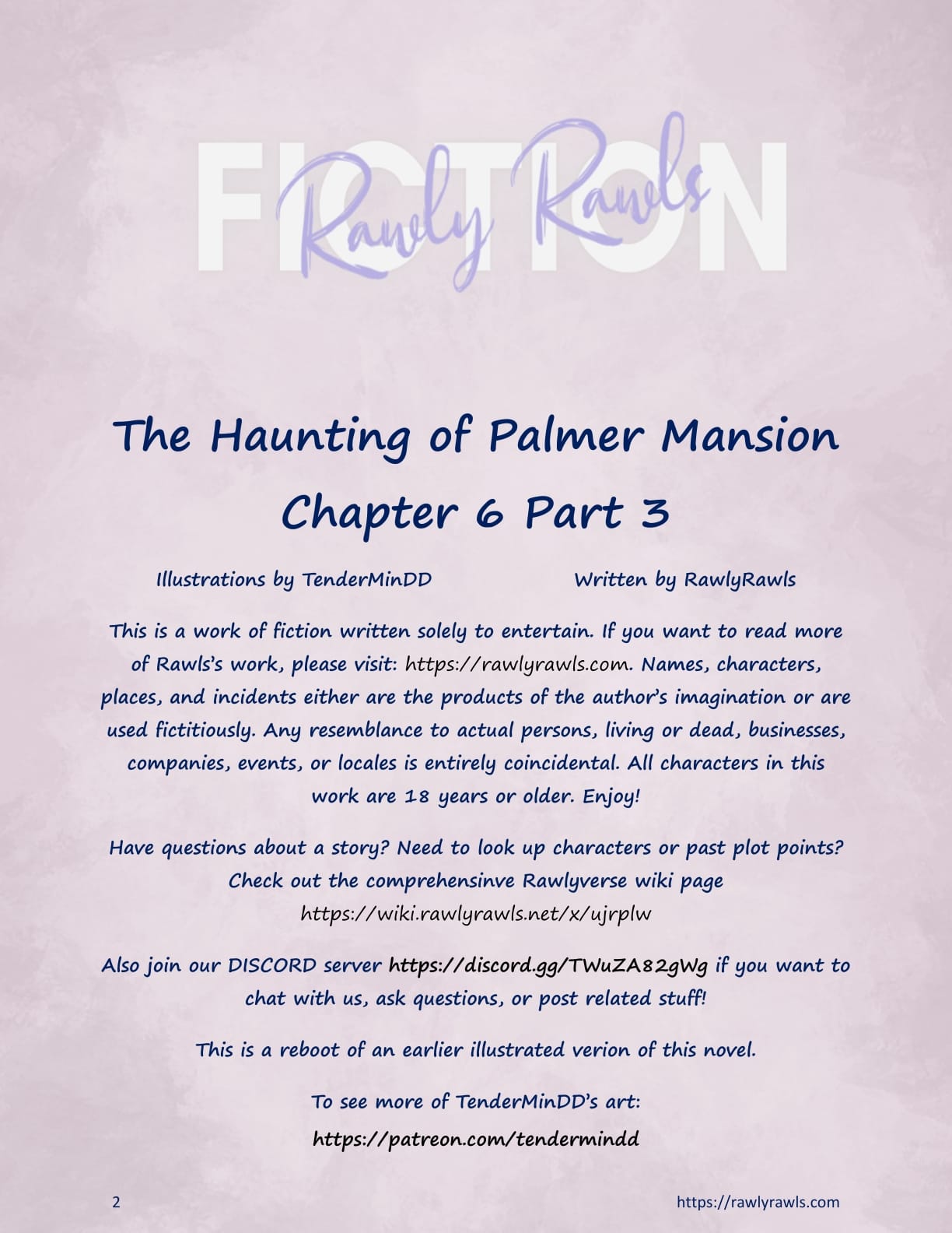 The Haunting Of Palmer Mansion [TenderMindd , RawlyRawls] Chapter 6.3 Page 2