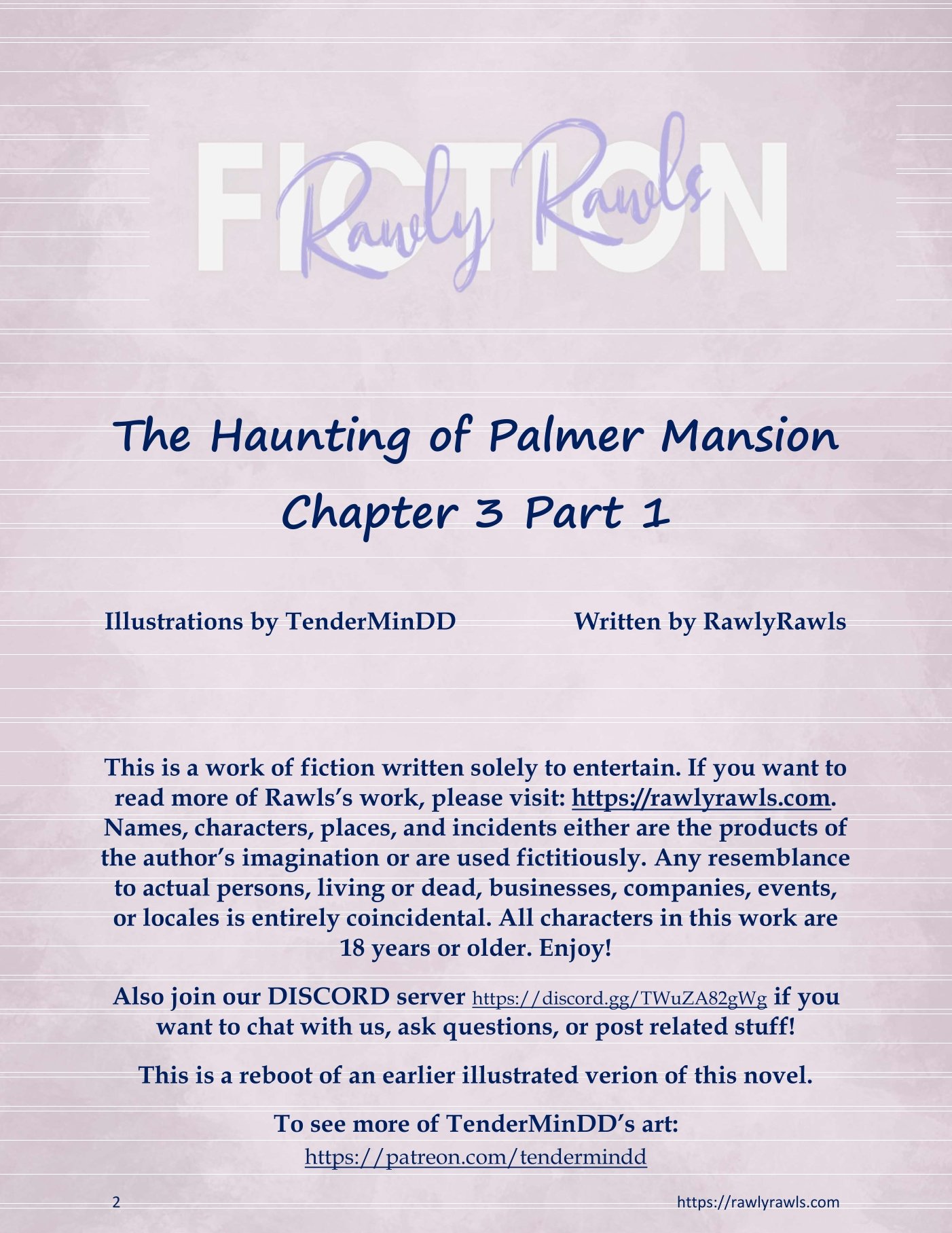 The Haunting Of Palmer Mansion [TenderMindd , RawlyRawls] Chapter 3.1 Page 2