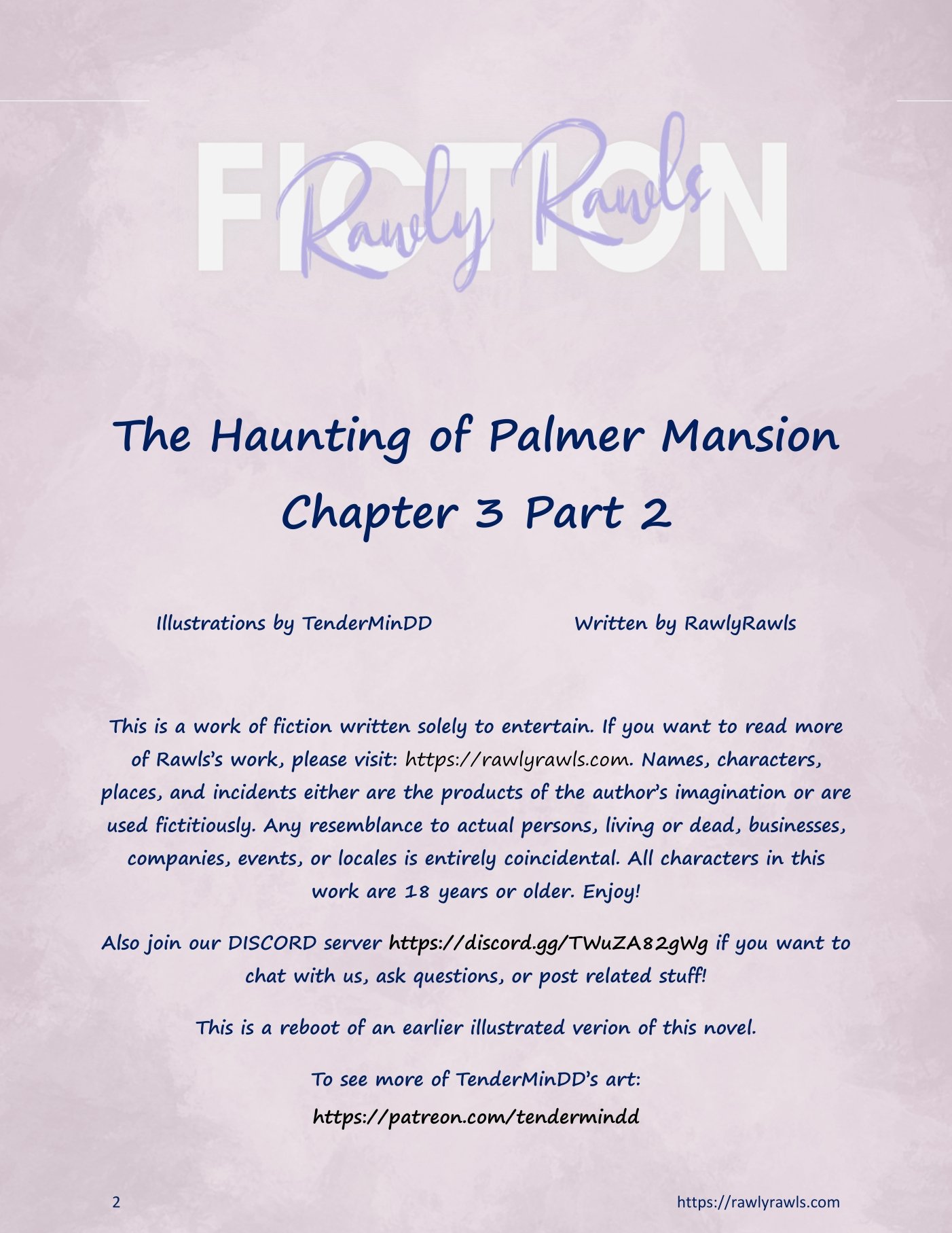 The Haunting Of Palmer Mansion [TenderMindd , RawlyRawls] Chapter 3.2 Page 2