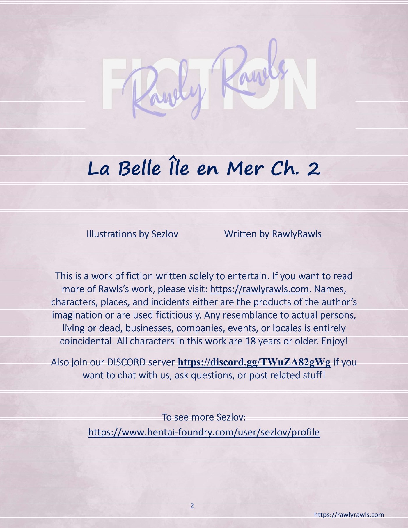 La Belle Ile en Mere [Sezlov , RawlyRawls] Chapter 2 Page 2