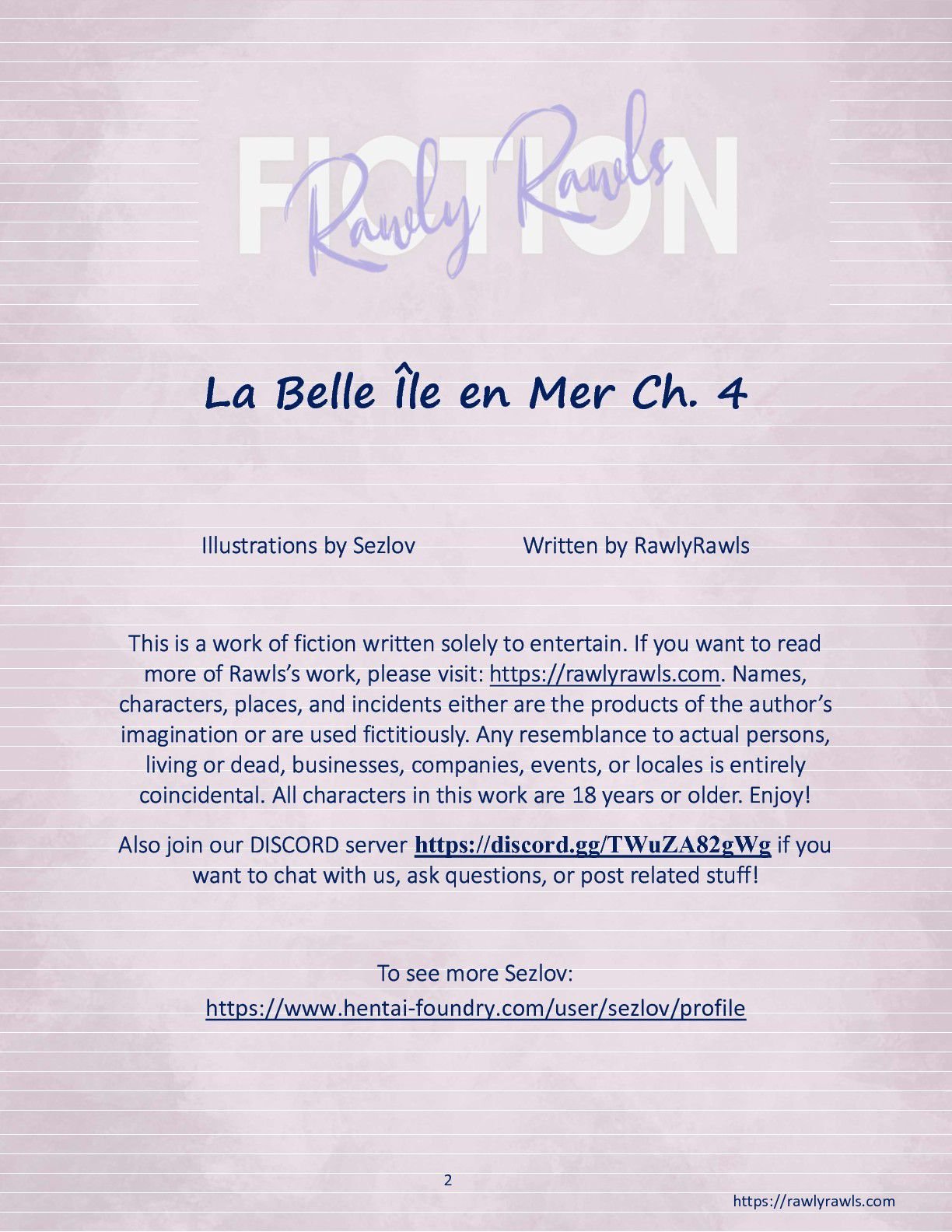La Belle Ile en Mere [Sezlov , RawlyRawls] Chapter 4 Page 2