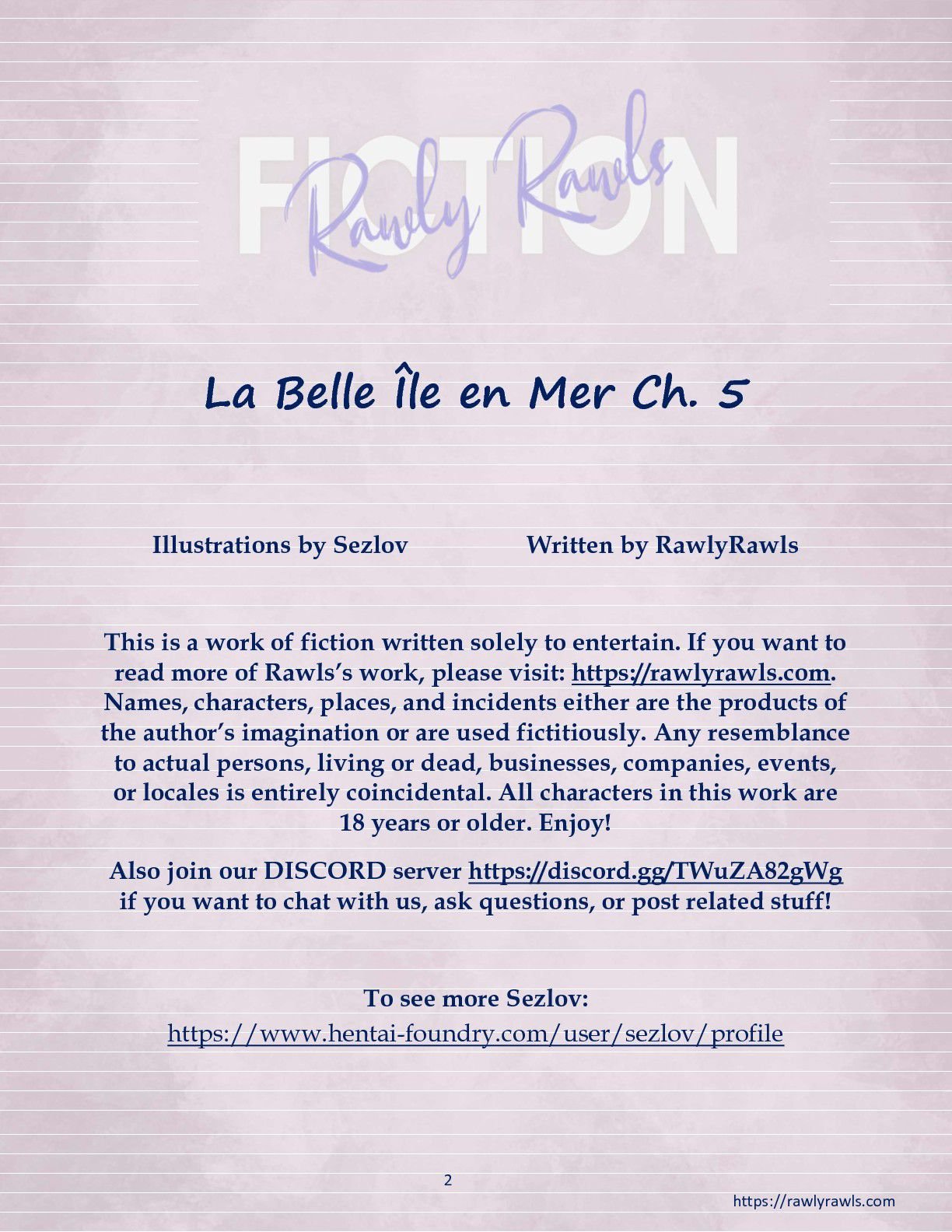 La Belle Ile en Mere [Sezlov , RawlyRawls] Chapter 5 Page 2
