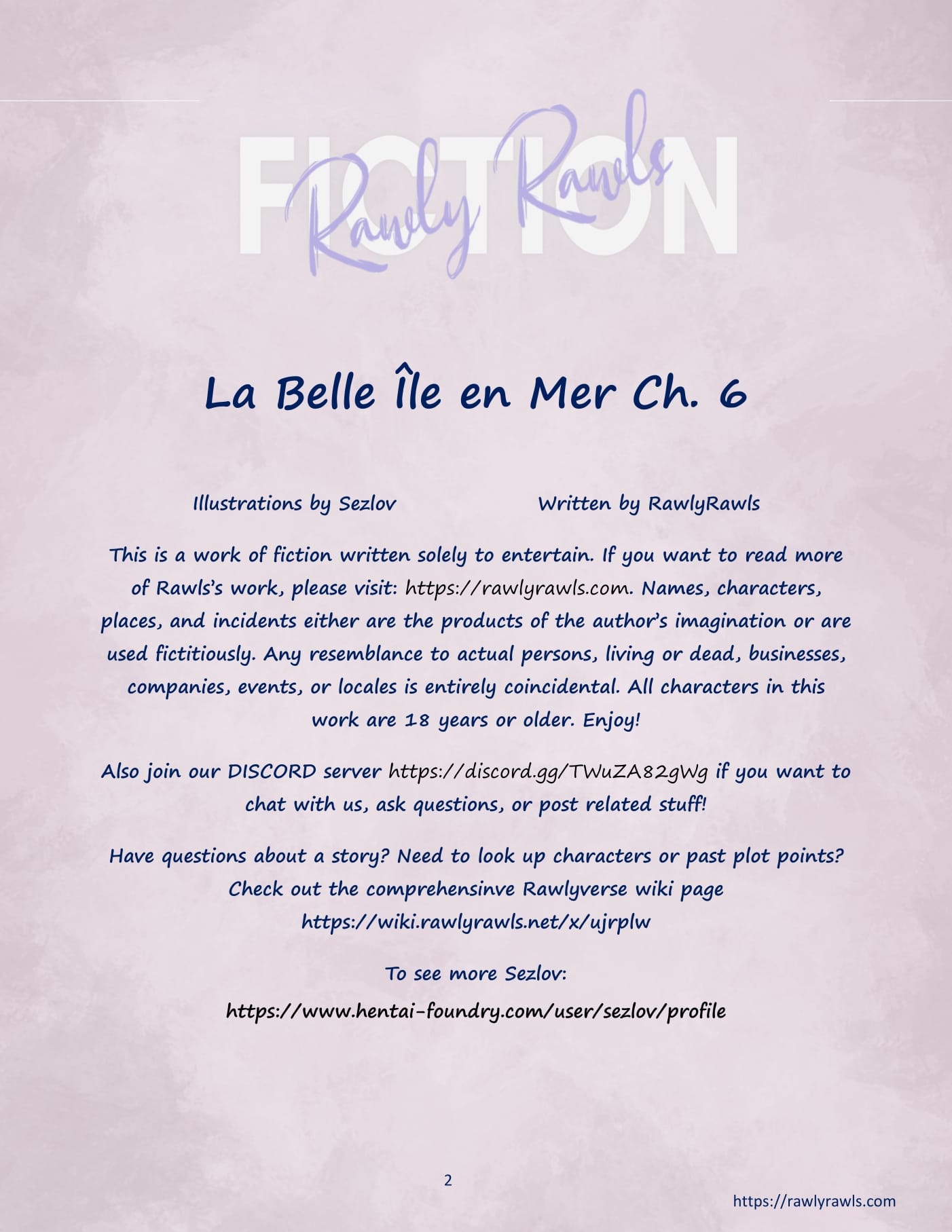 La Belle Ile en Mere [Sezlov , RawlyRawls] Chapter 6 Page 2