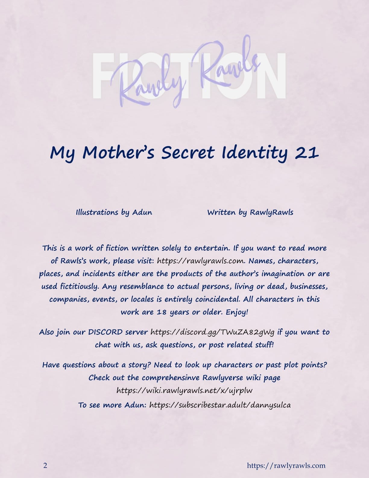 My Mother’s Secret Identity [Adun | Danny Sulca , RawlyRawls] Chapter 21 Page 2