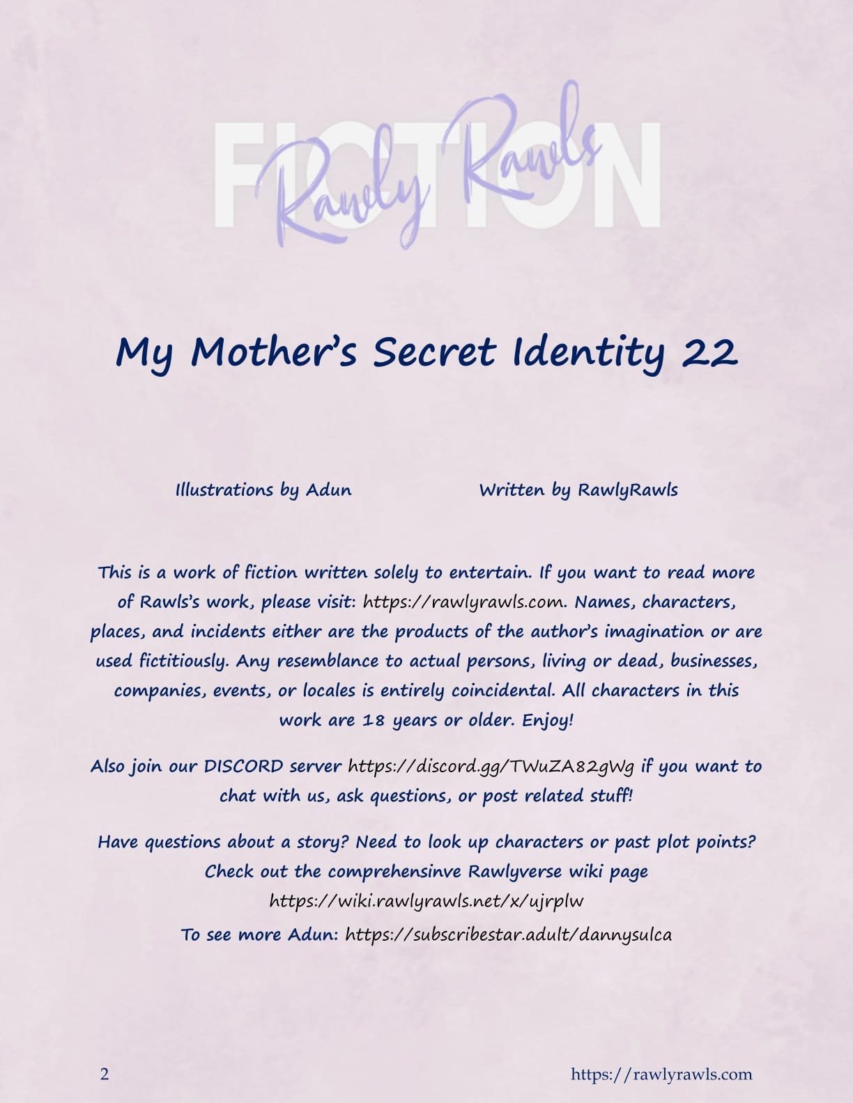 My Mother’s Secret Identity [Adun | Danny Sulca , RawlyRawls] Chapter 22 Page 2