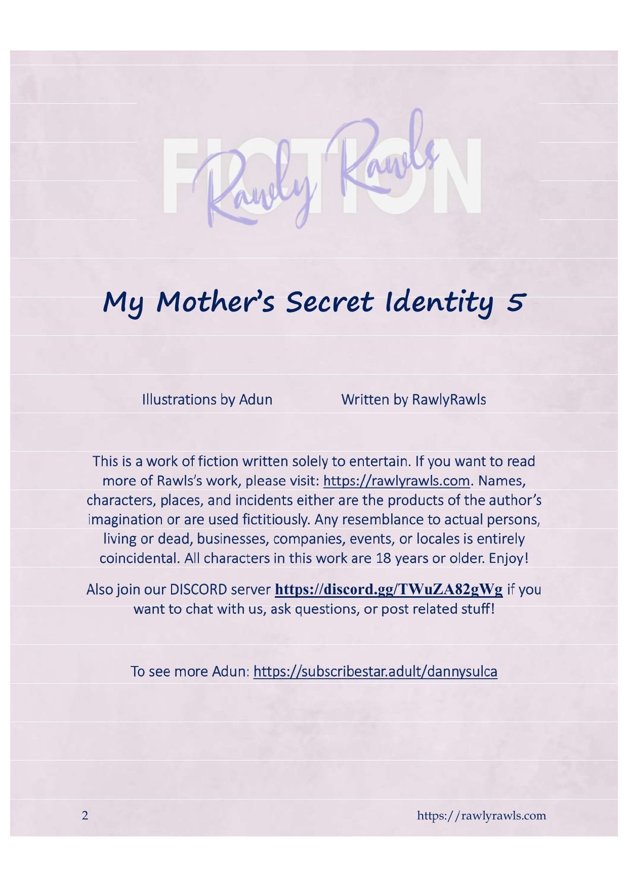 My Mother’s Secret Identity [Adun | Danny Sulca , RawlyRawls] Chapter 5 Page 2