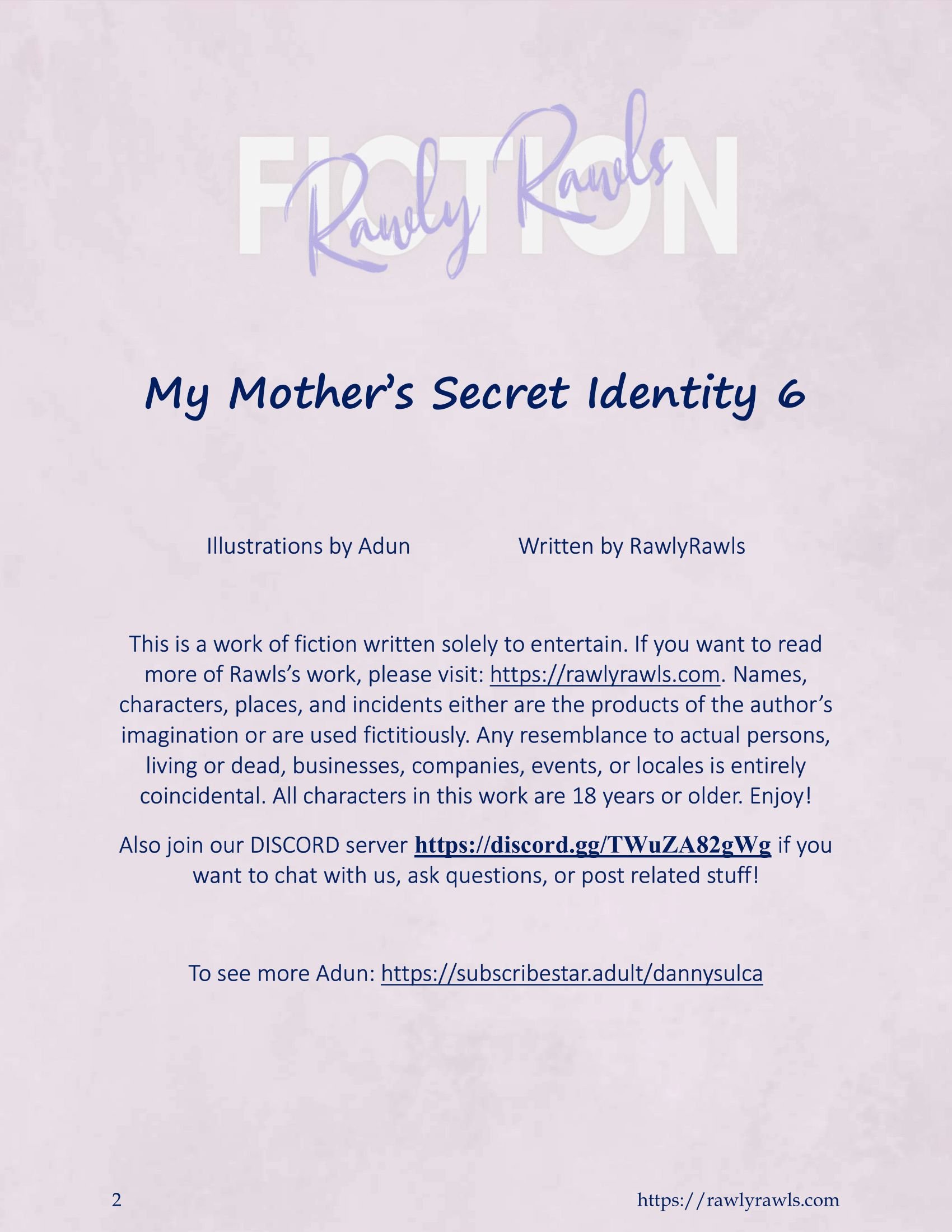 My Mother’s Secret Identity [Adun | Danny Sulca , RawlyRawls] Chapter 6 Page 2