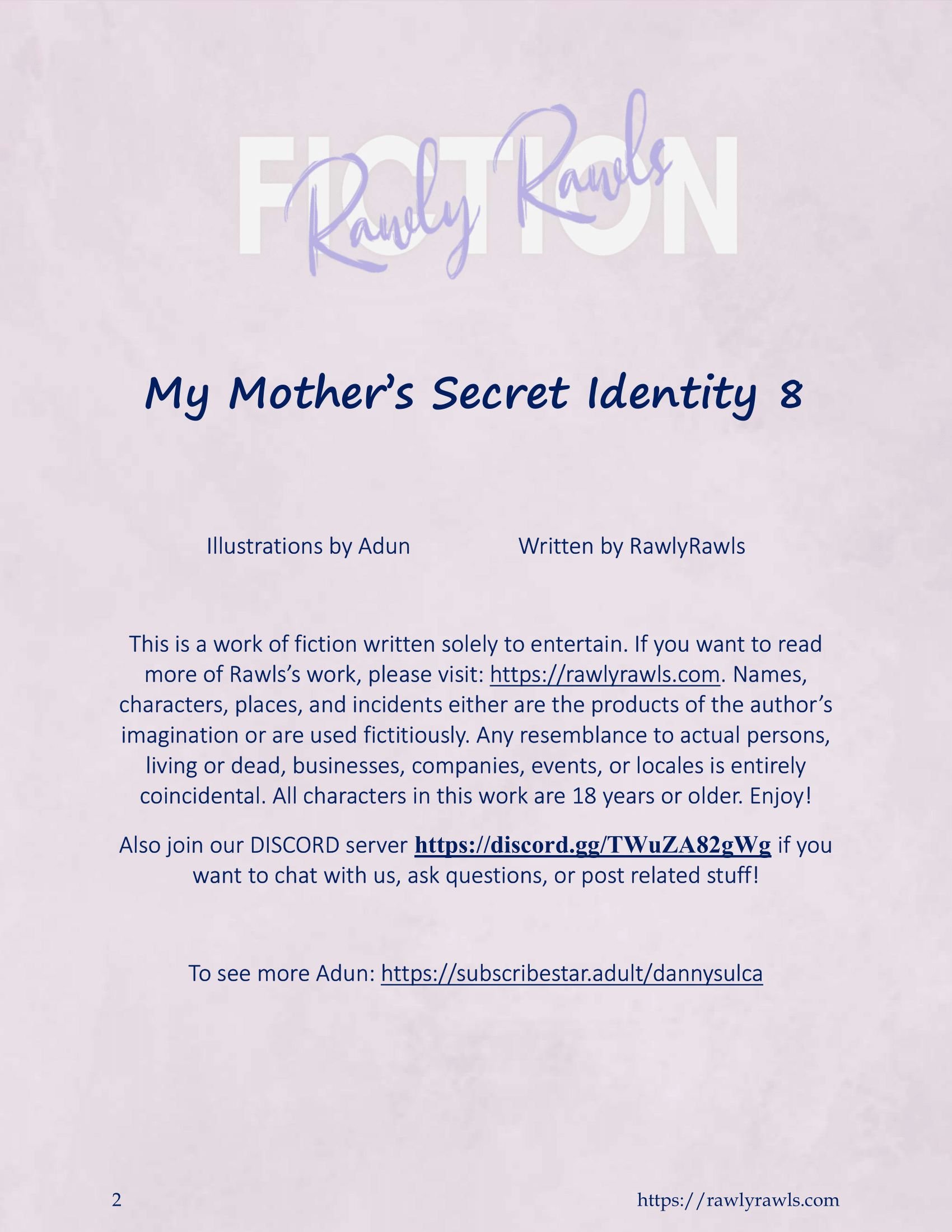 My Mother’s Secret Identity [Adun | Danny Sulca , RawlyRawls] Chapter 8 Page 2