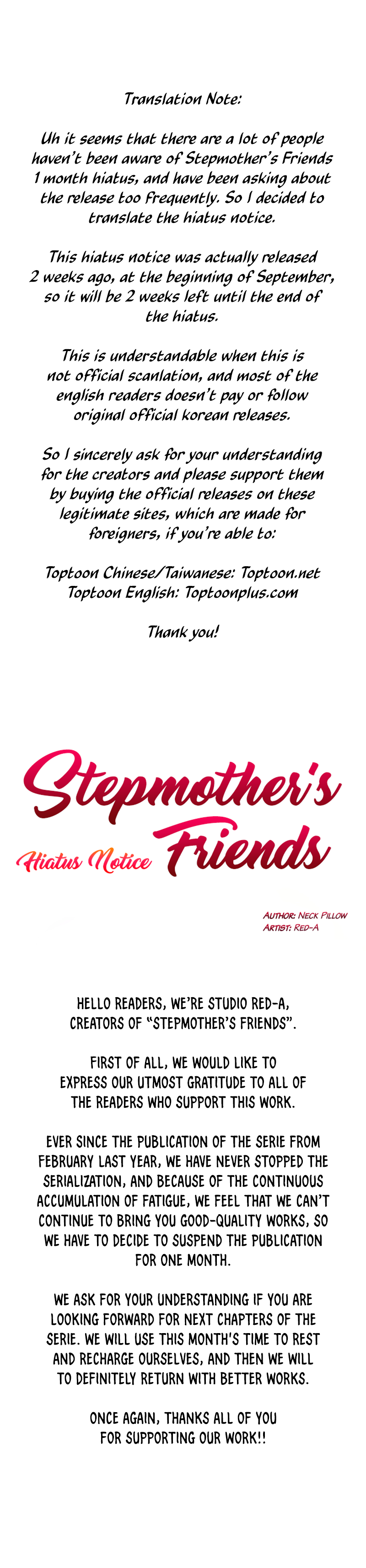 Stepmother Friends Chapter 84.5 Page 1