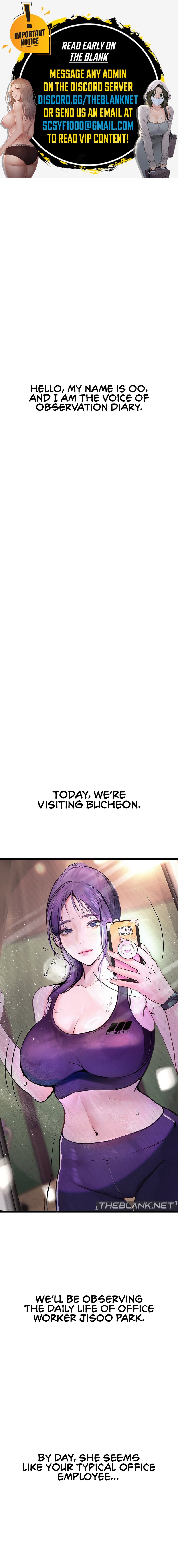 Observation Diary Chapter 5 Page 1