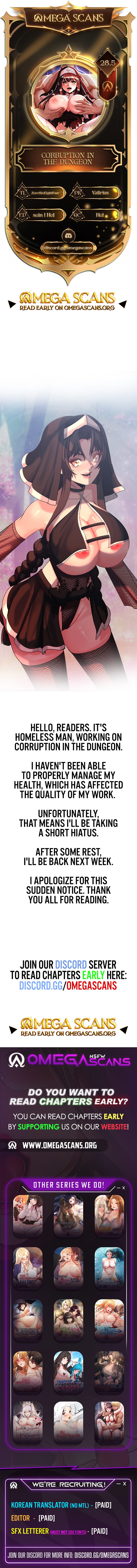 Corruption In The Dungeon Chapter 28.5 Page 1
