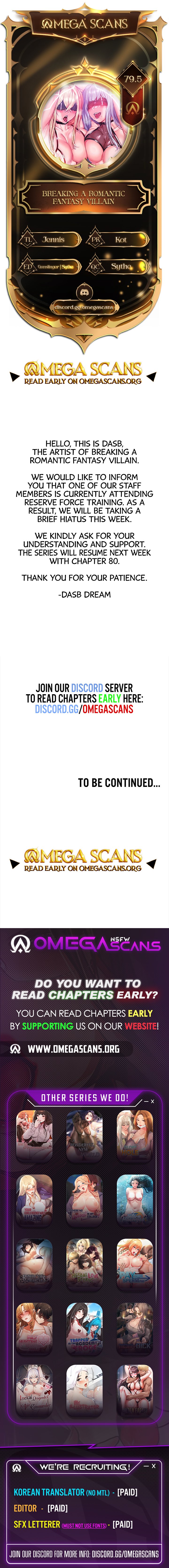 Breaking A Romantic Fantasy Villain Chapter 79.5 Page 1