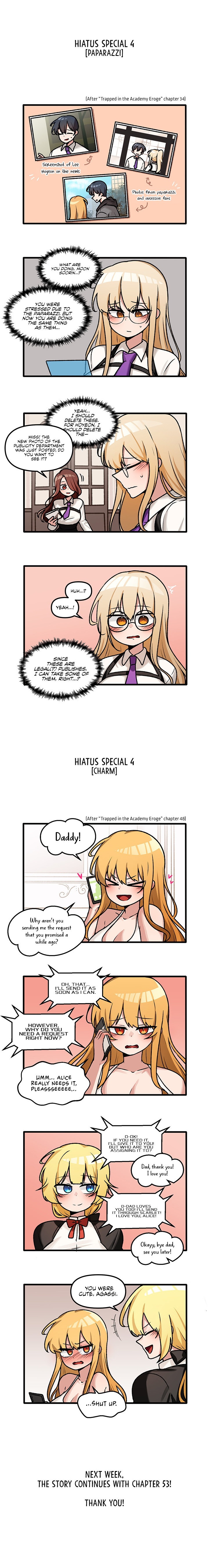 Trapped in the Academy’s Eroge Chapter 52.7 Page 1
