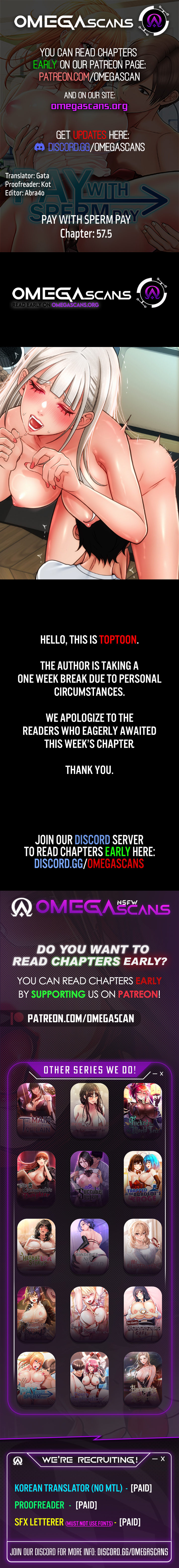 Pay with Sperm Pay Chapter 57.5 Page 1