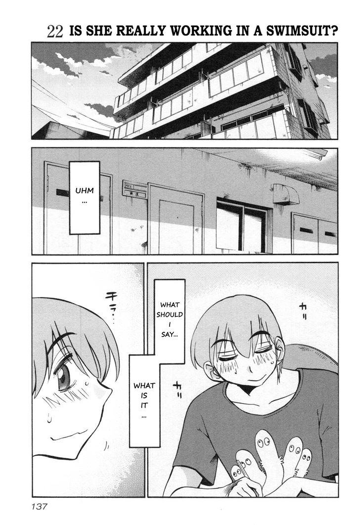 Rakujitsu no Pathos Chapter 22 : Is She Really Working In A Swimsuit? Page 1