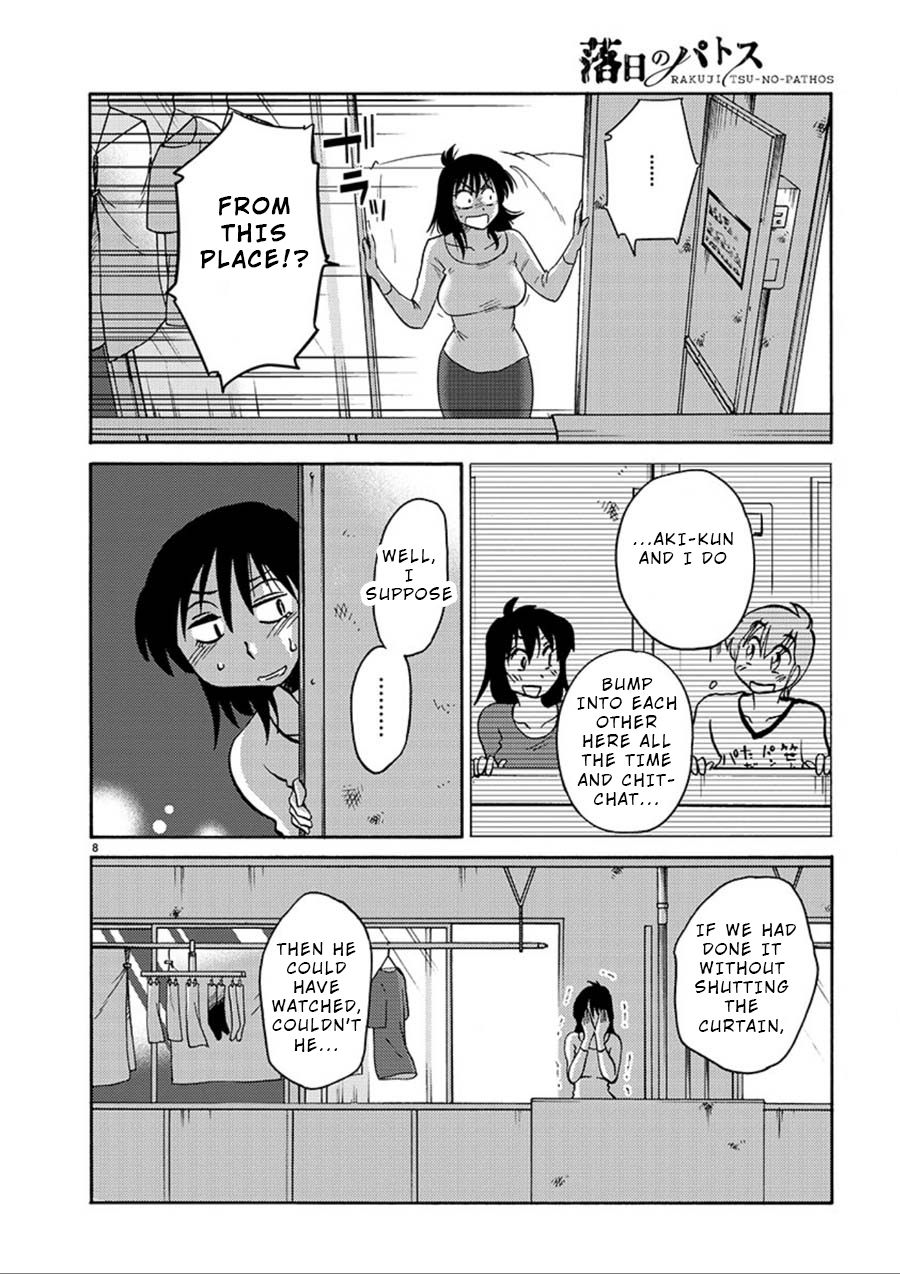 Rakujitsu no Pathos Chapter 56: Was He Peeping From This Place? Page 8