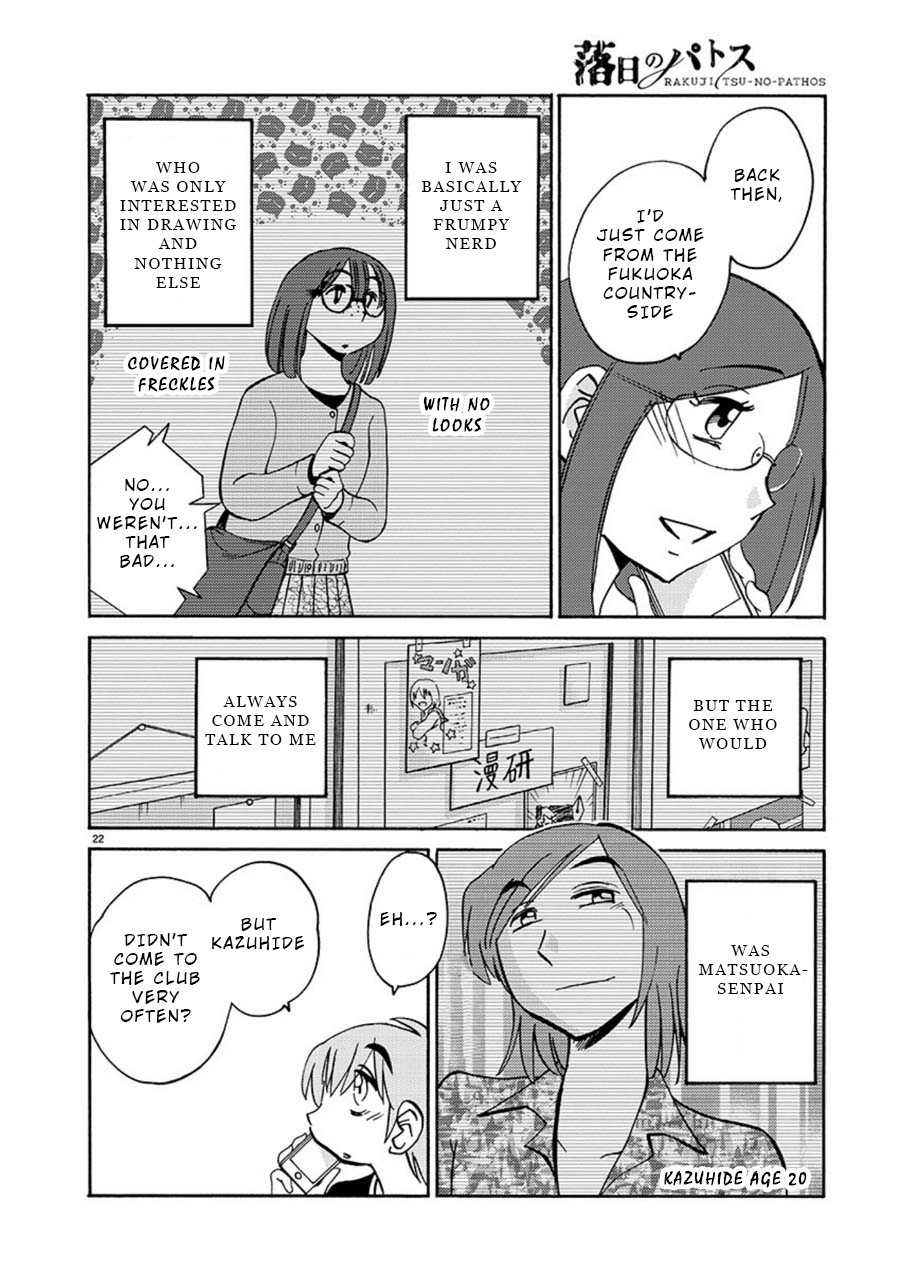 Rakujitsu no Pathos Chapter 59: Was Kazuhide So Crazy? Page 22