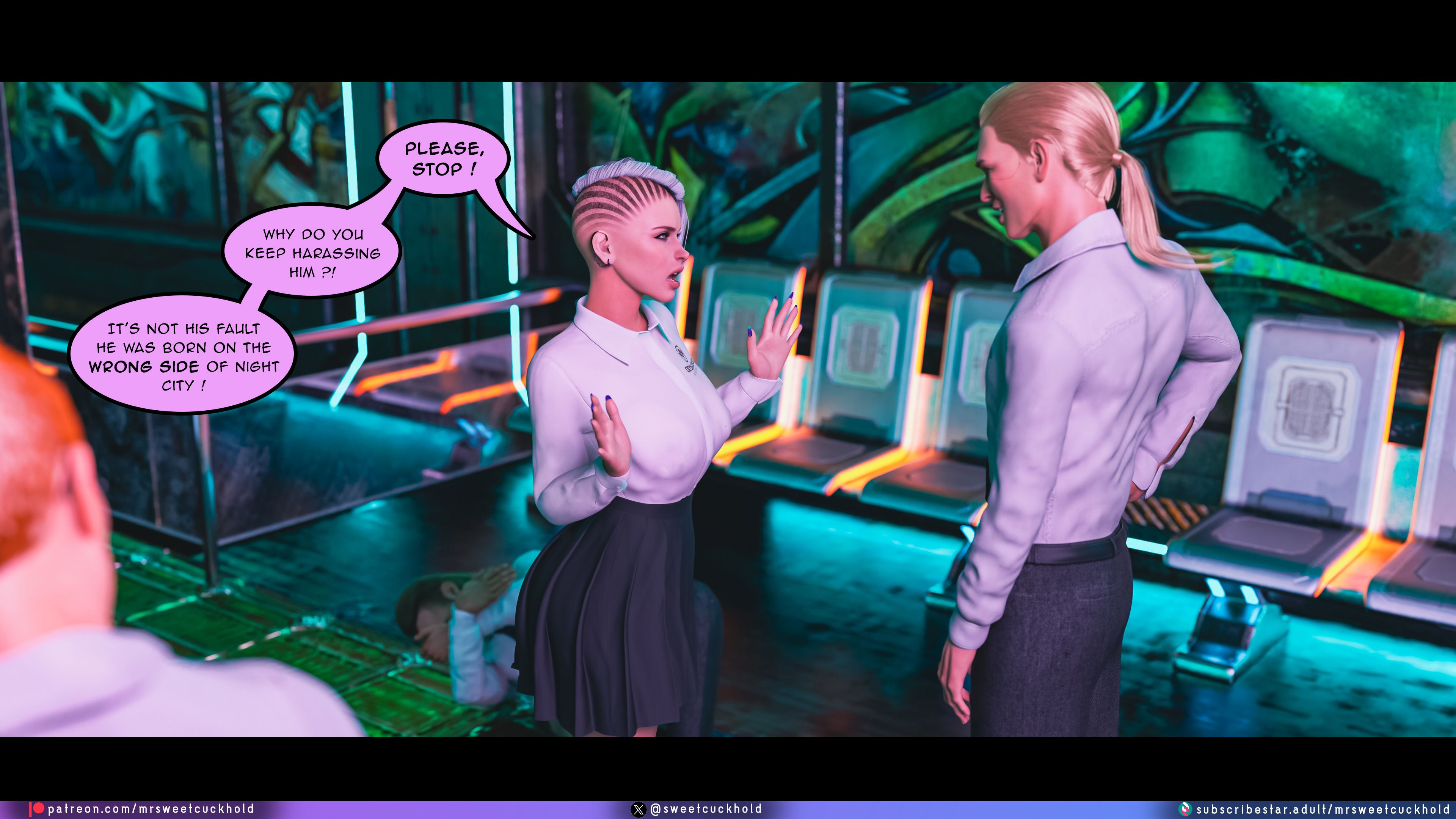 Street Corruption (Cyberpunk 2077) [Mr.SweetCuckhold] Chapter 1 Page 23