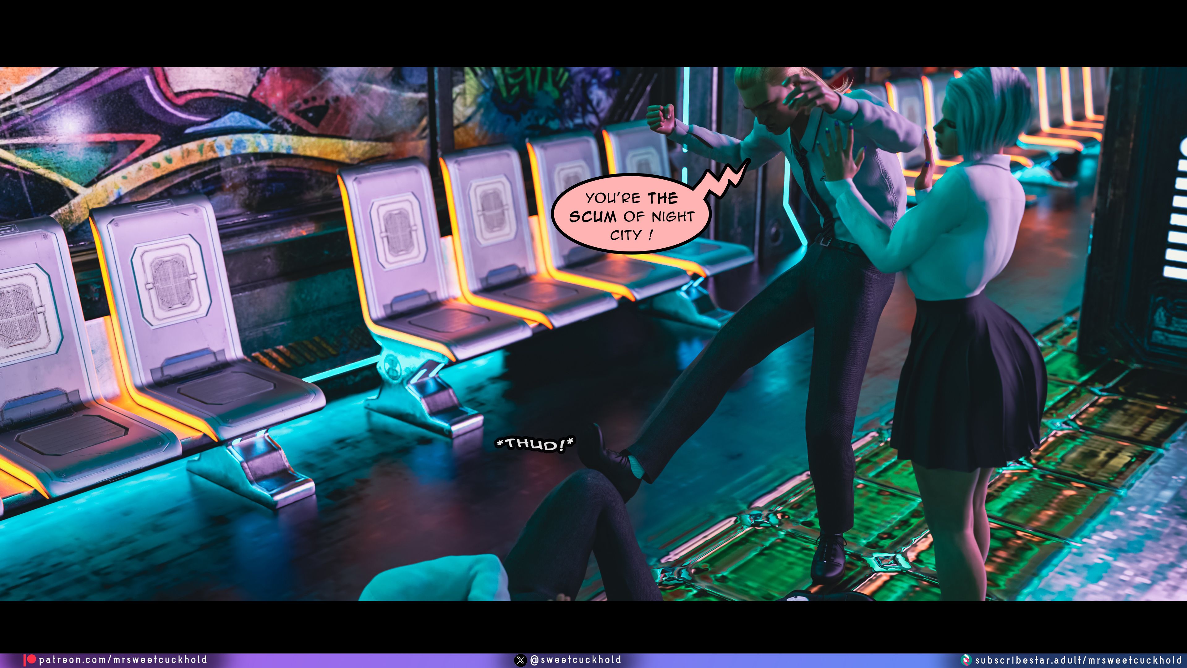 Street Corruption (Cyberpunk 2077) [Mr.SweetCuckhold] Chapter 1 Page 29
