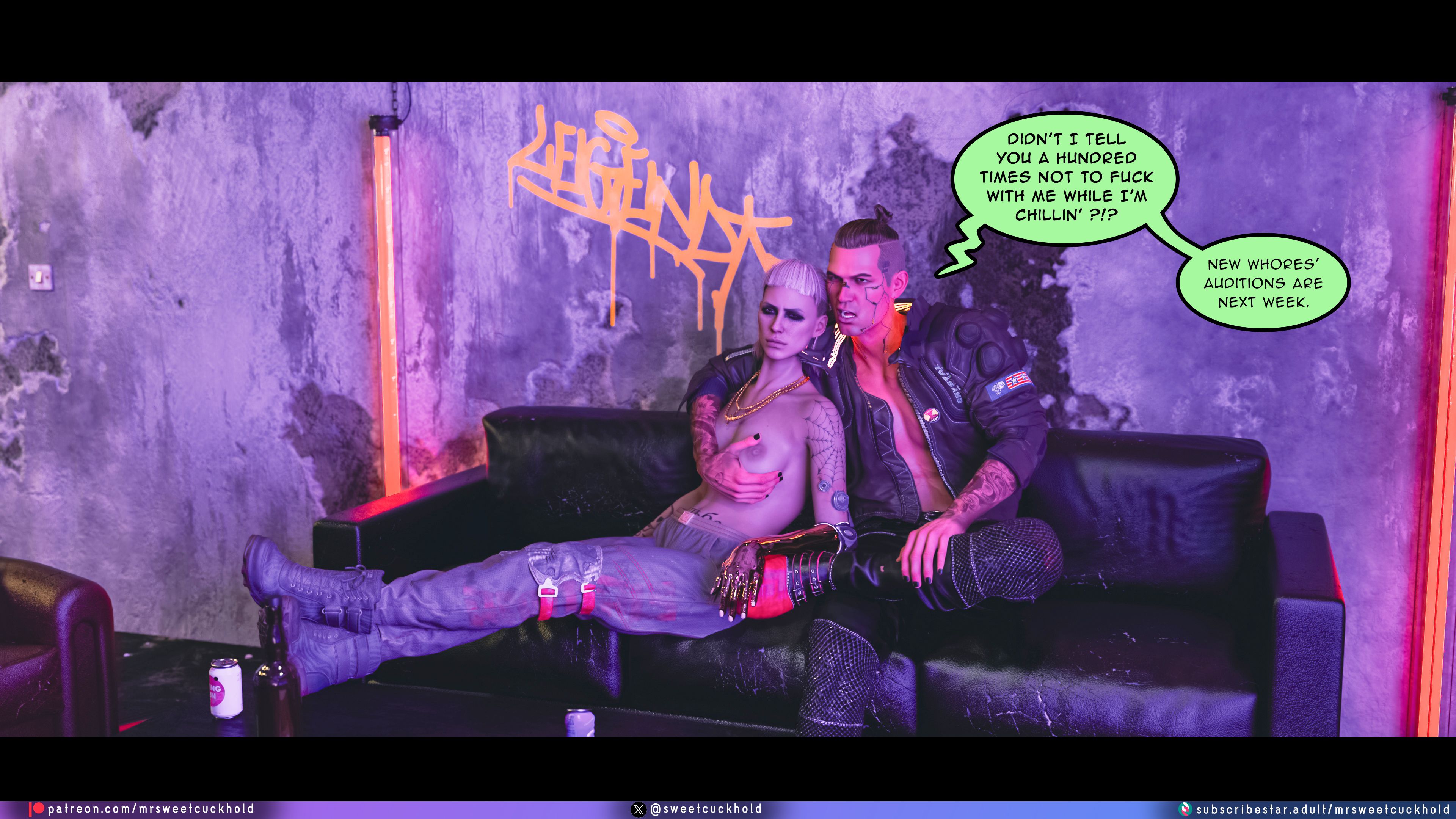 Street Corruption (Cyberpunk 2077) [Mr.SweetCuckhold] Chapter 1 Page 93