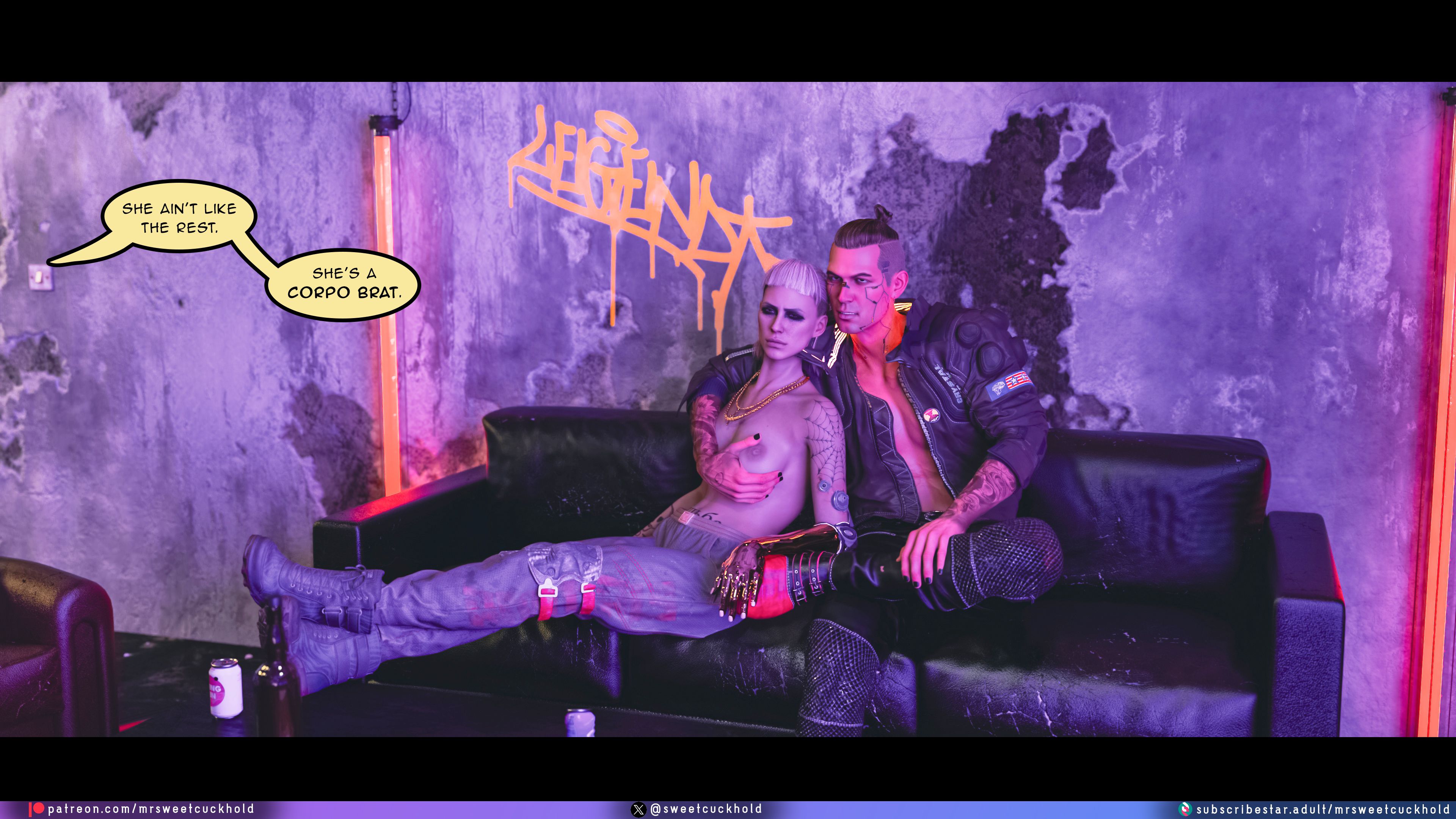 Street Corruption (Cyberpunk 2077) [Mr.SweetCuckhold] Chapter 1 Page 94