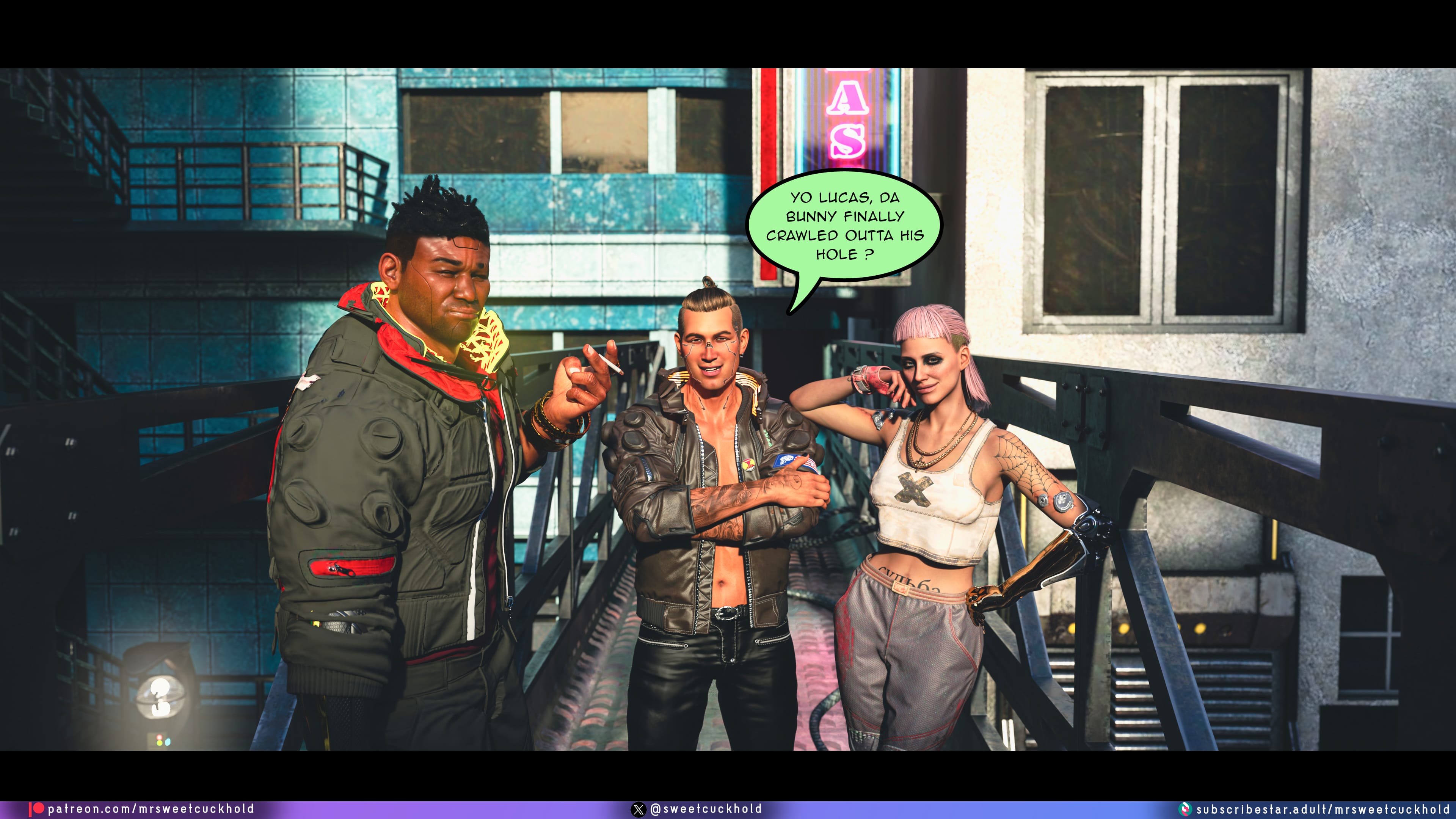 Street Corruption (Cyberpunk 2077) [Mr.SweetCuckhold] Chapter 2 Page 31